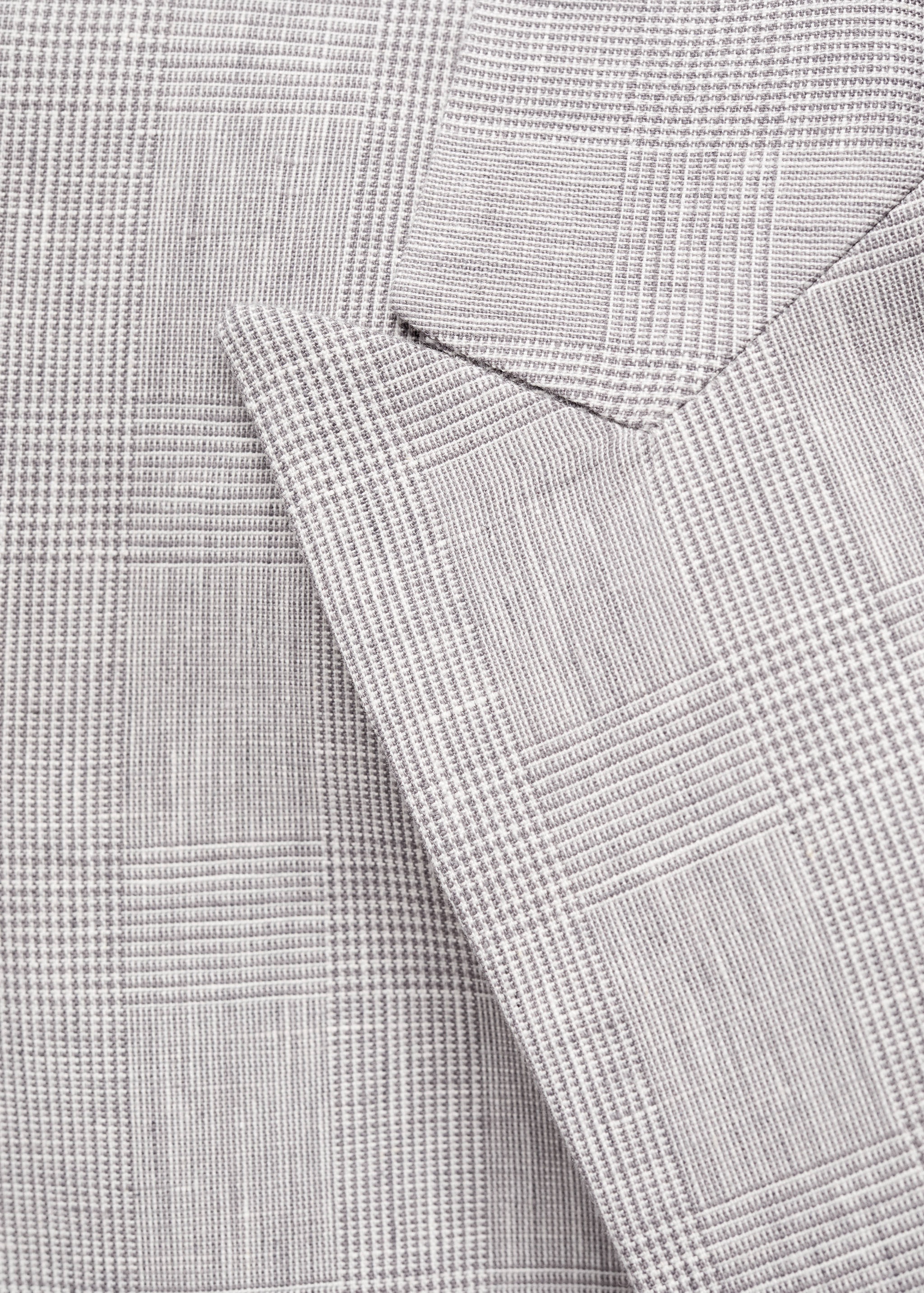 Houndstooth linen jacket - Details of the article 8