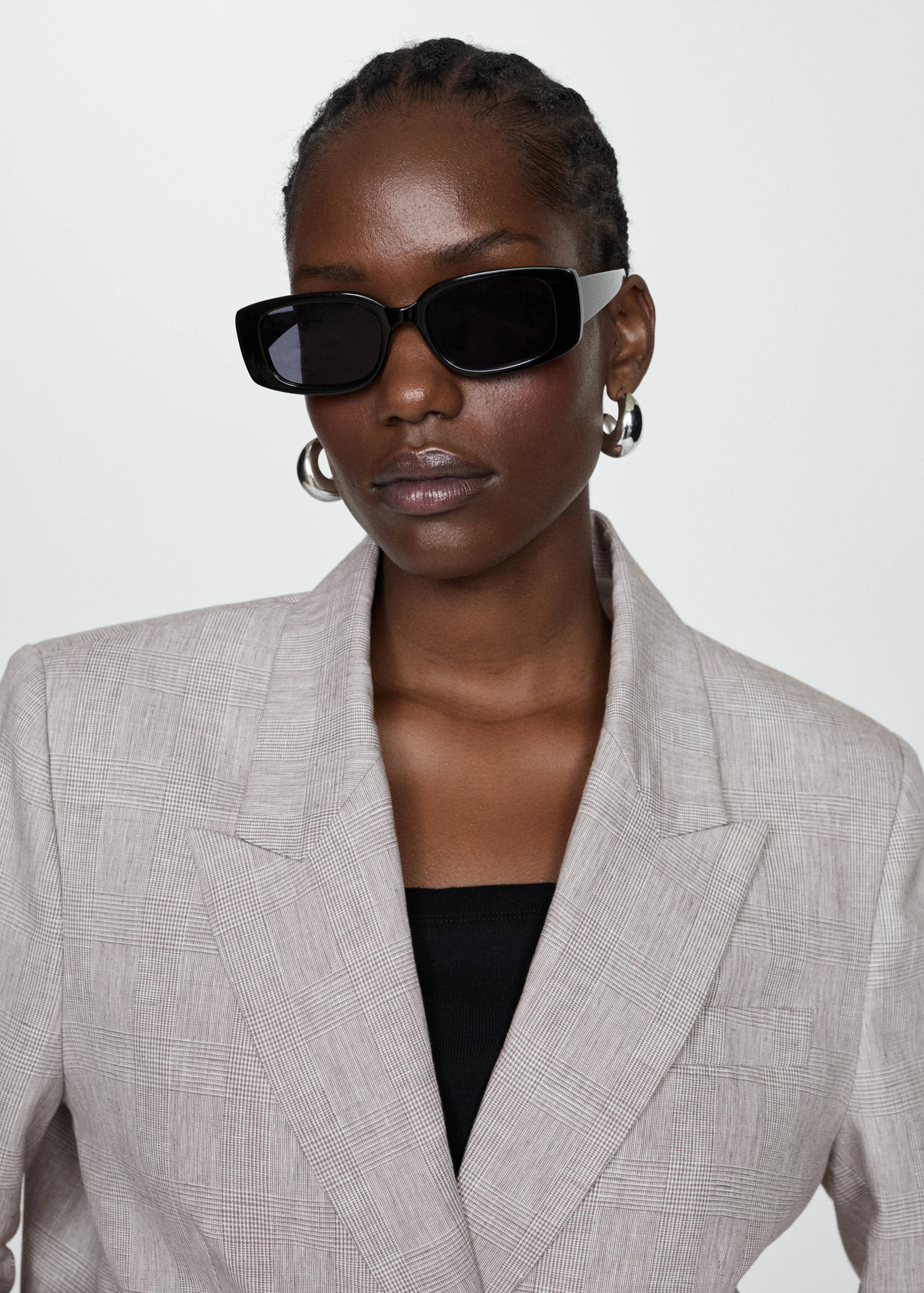 Houndstooth linen jacket - Details of the article 4