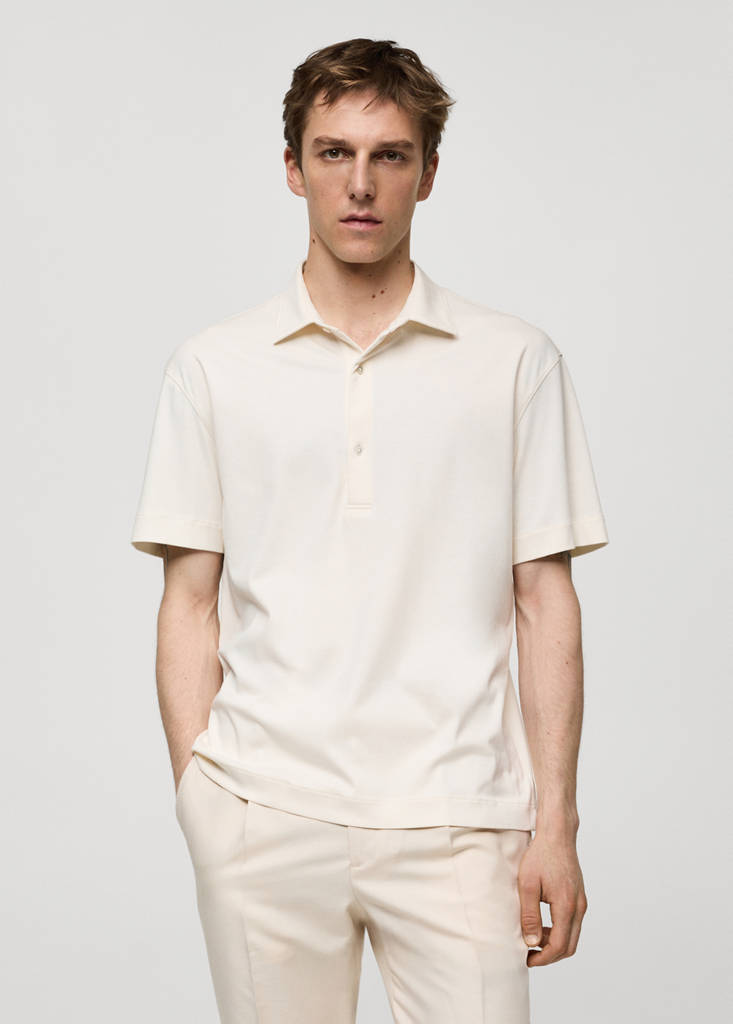 100% cotton slim-fit polo shirt - thumbnail 2