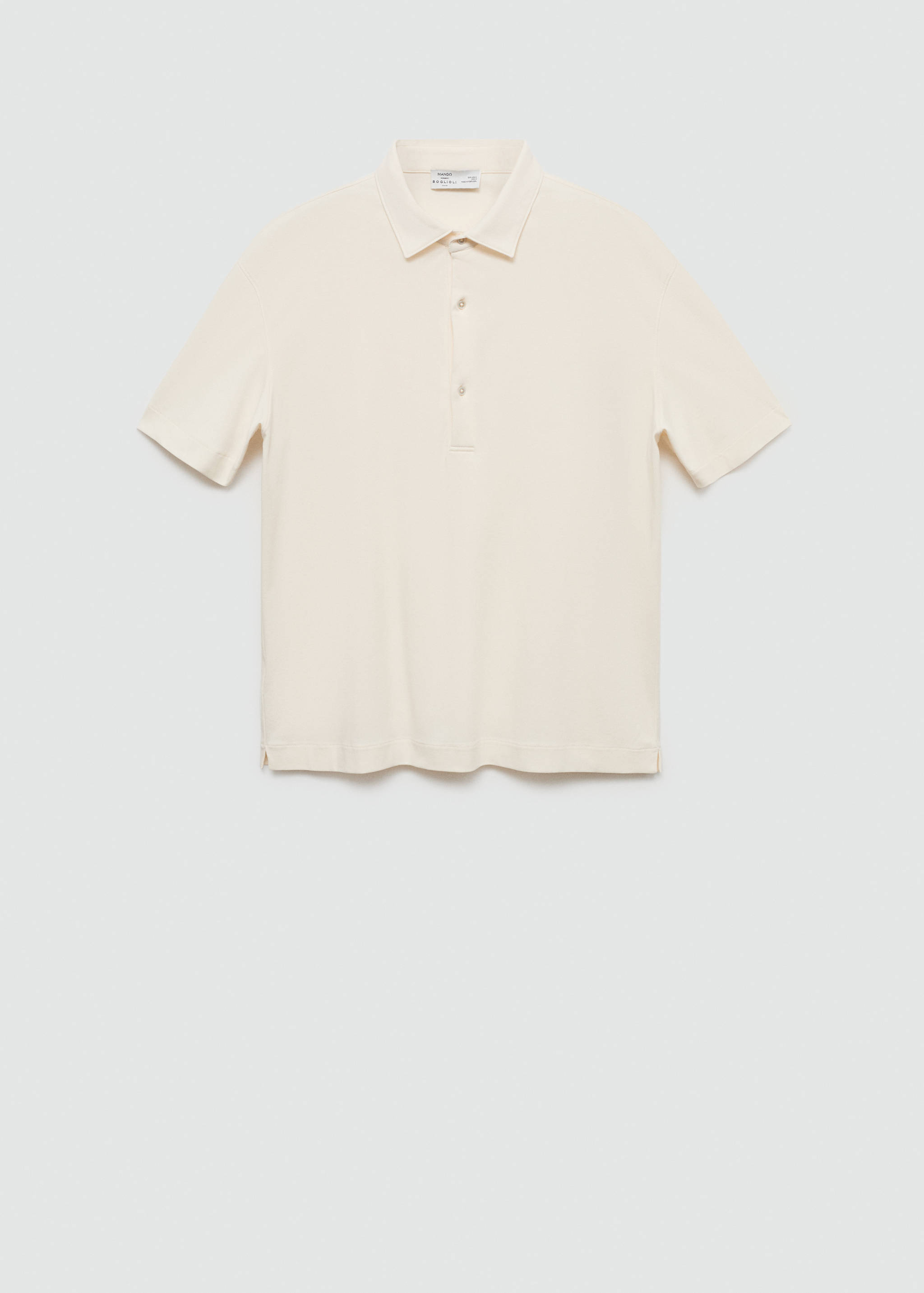 100% cotton slim-fit polo shirt - Article without model