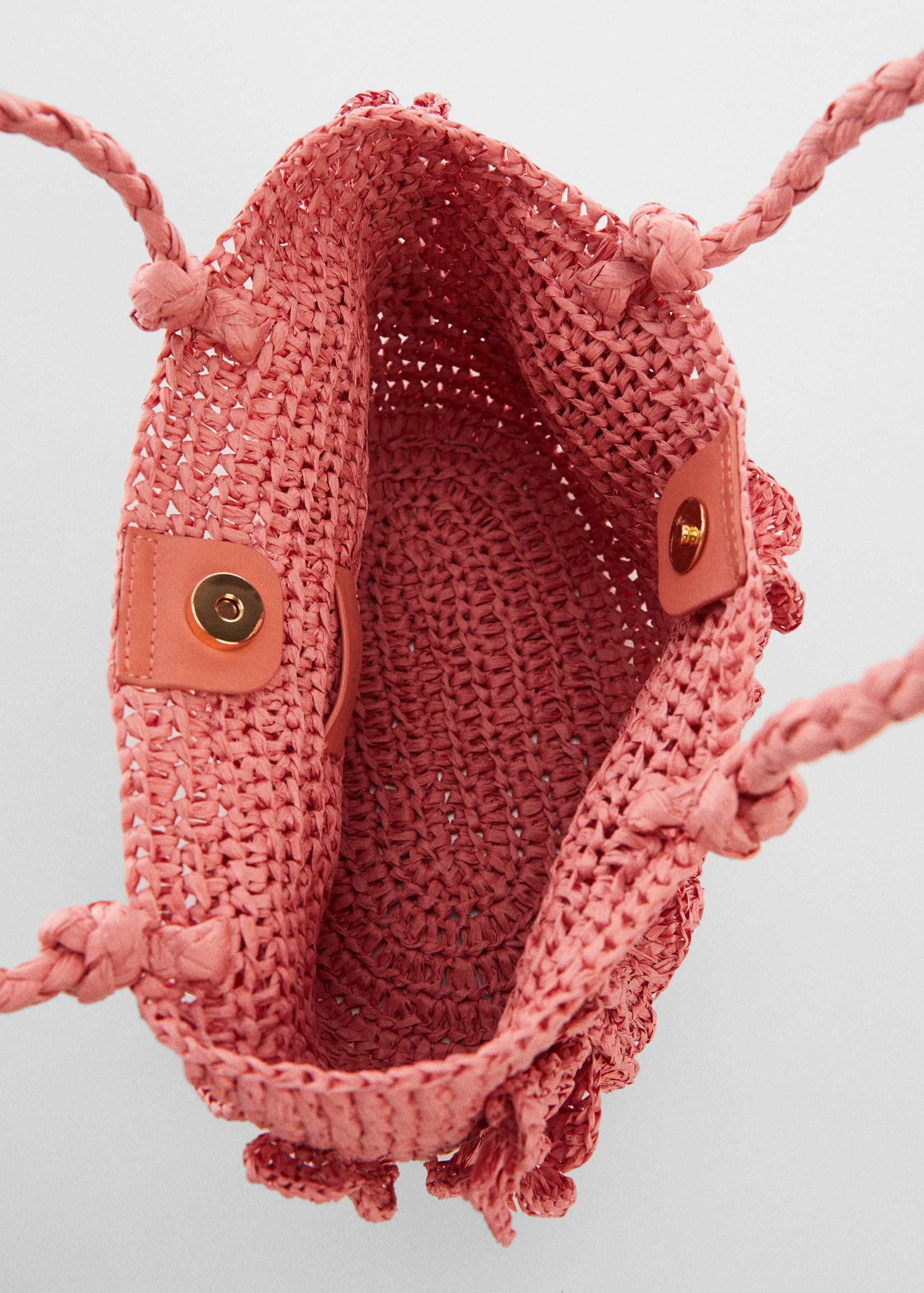 Raffia-effect floral bag - Details of the article 2