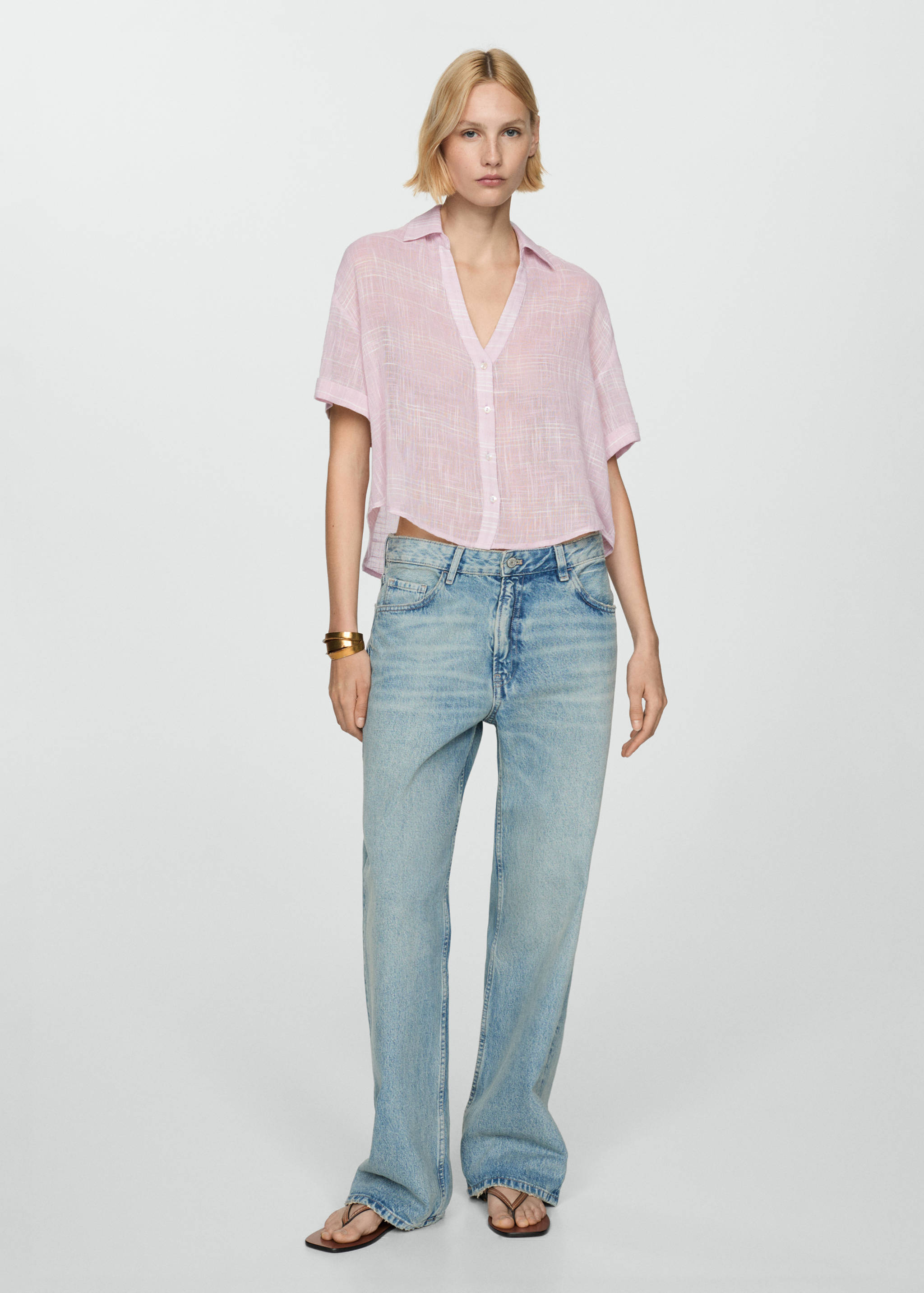 Semi-transparent striped shirt - General plane