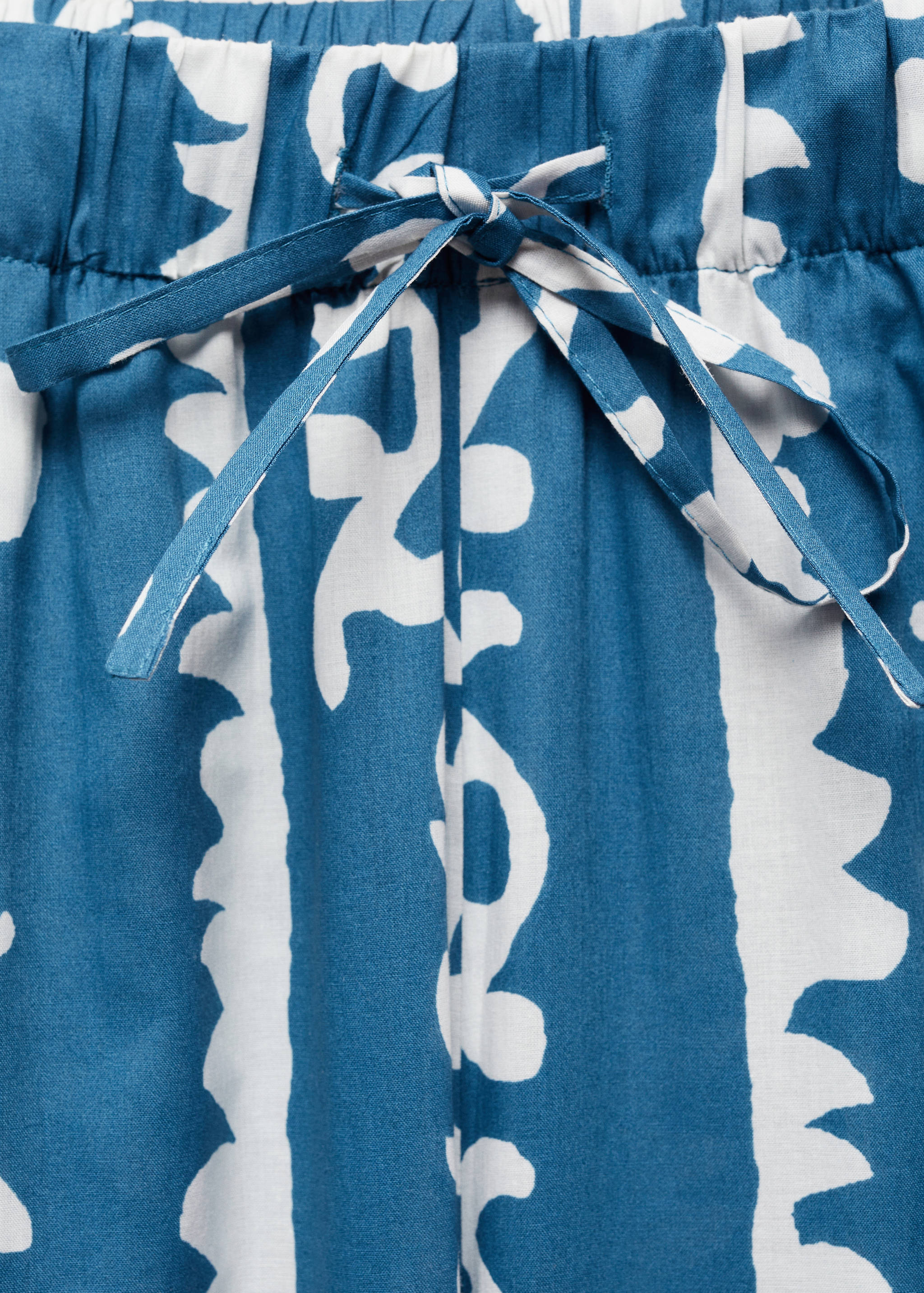 Wide leg printed trousers - Details of the article 8