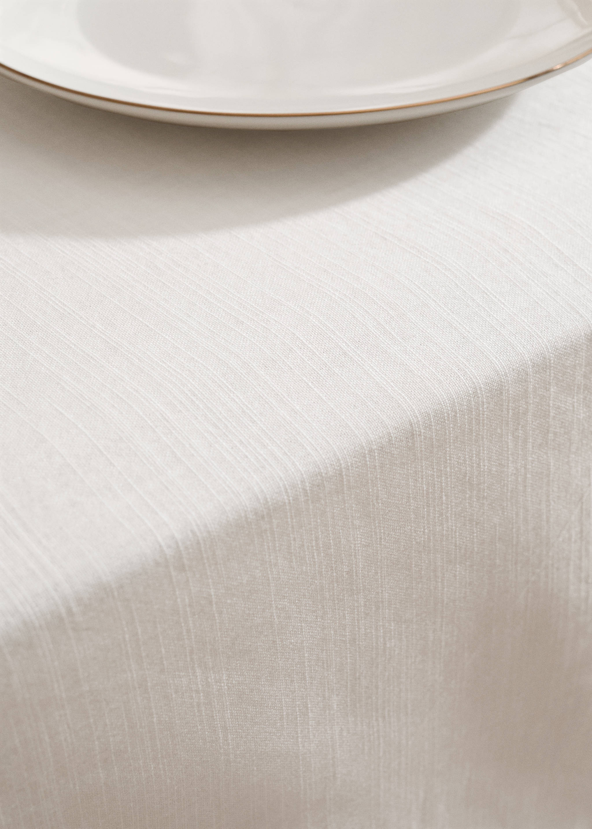 Hemstitch-embroidered tablecloth 200x200cm - Details of the article 7