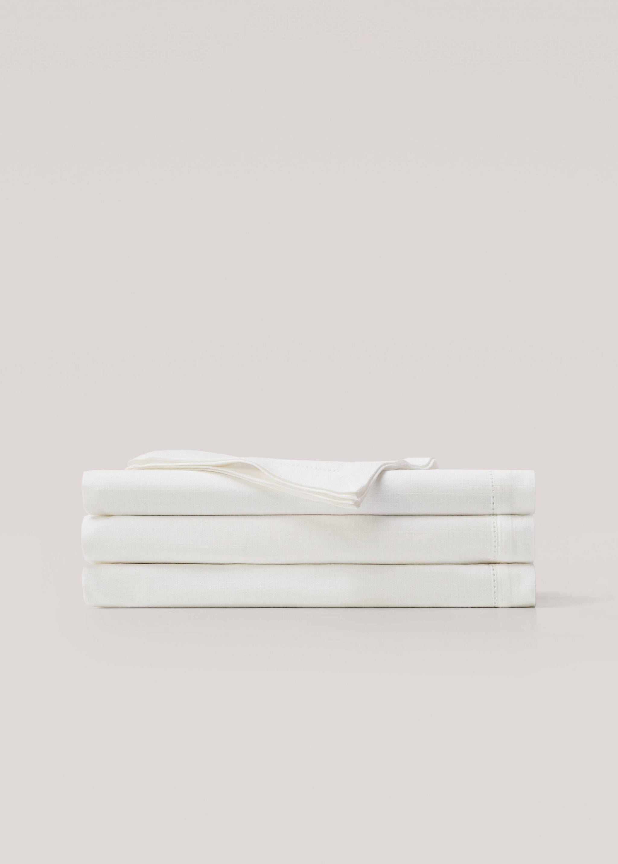 Hemstitch-embroidered tablecloth 200x200cm - Article without model