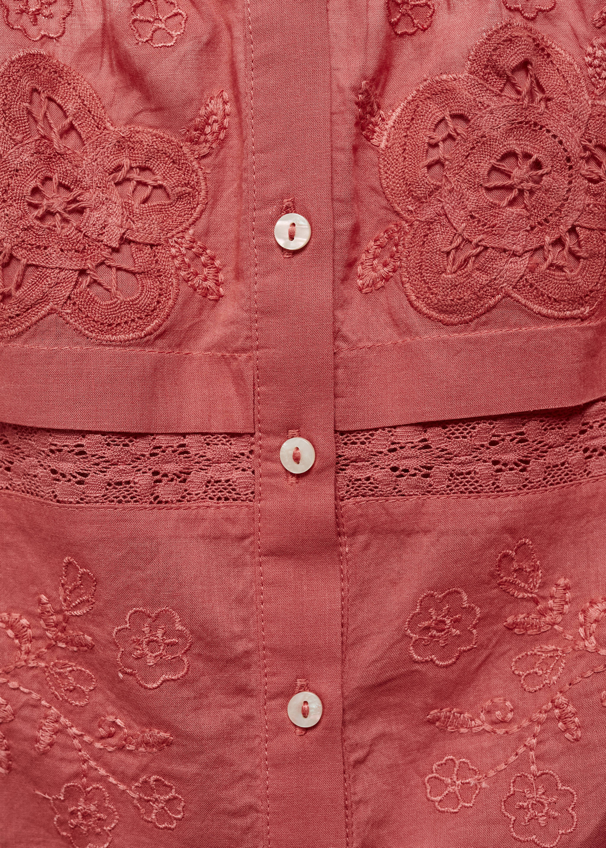 Embroidered strap top - Details of the article 8