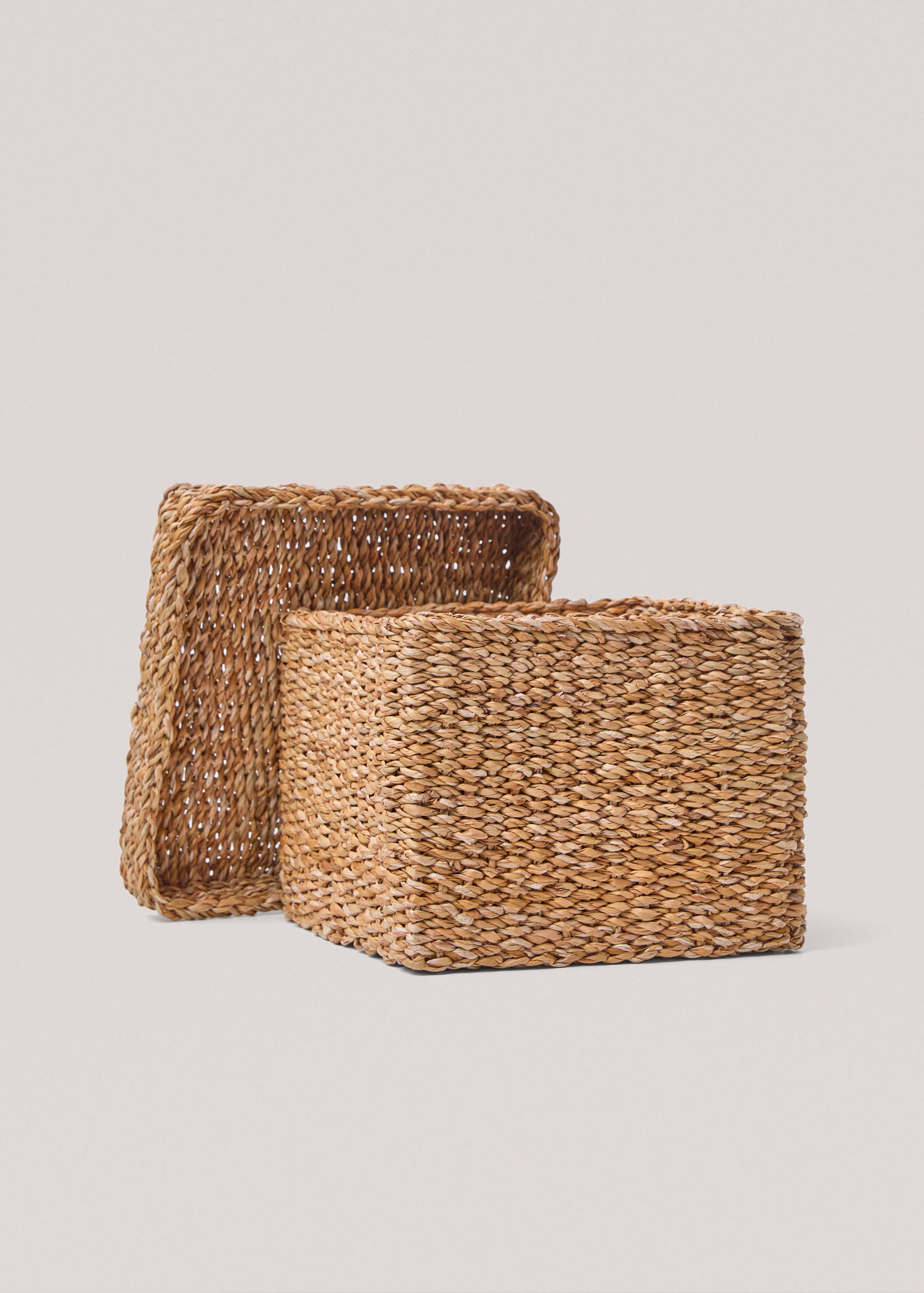 Square basket with lid 28x22cm - Details of the article 1