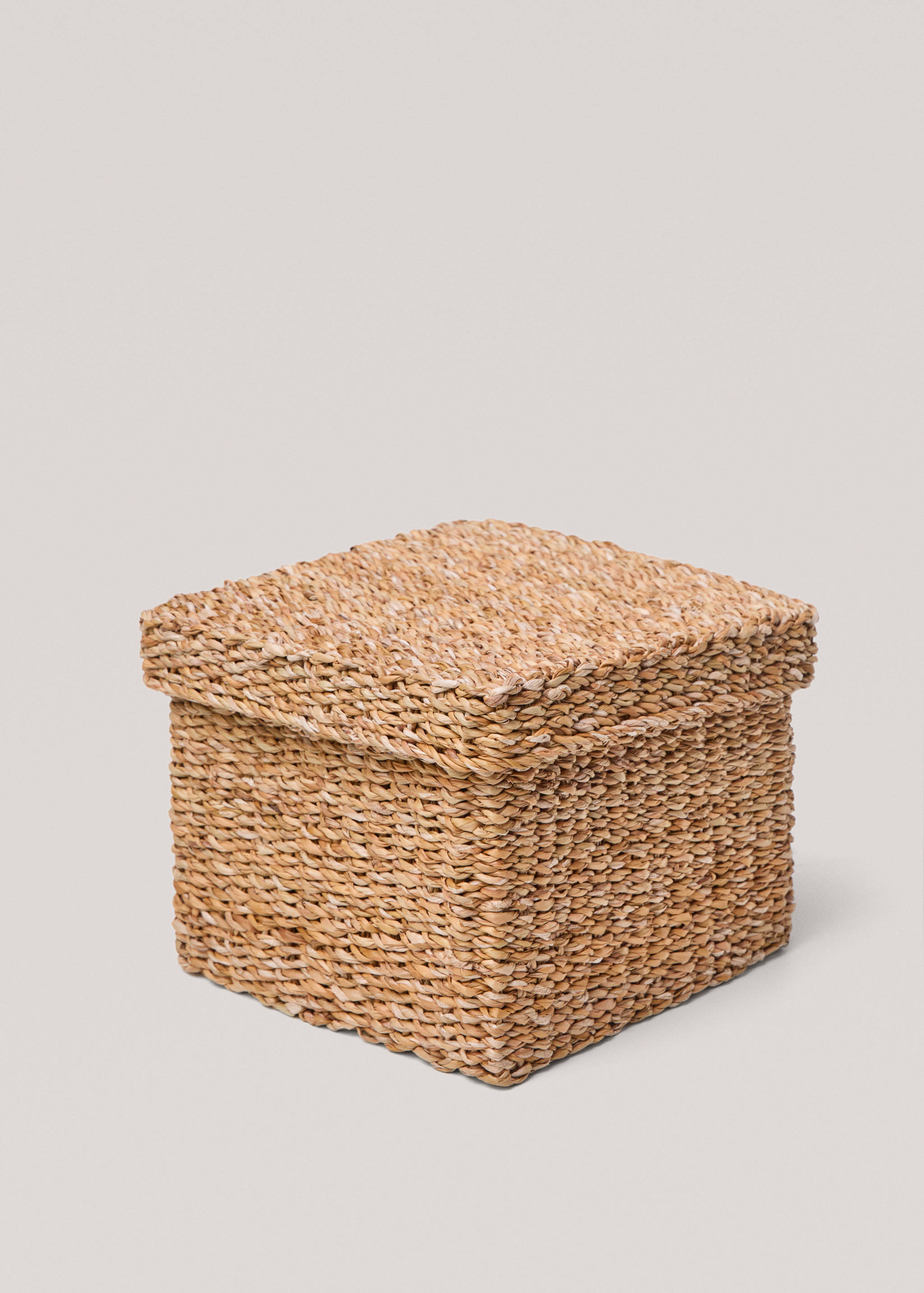 Square basket with lid 28x22cm - Details of the article 2