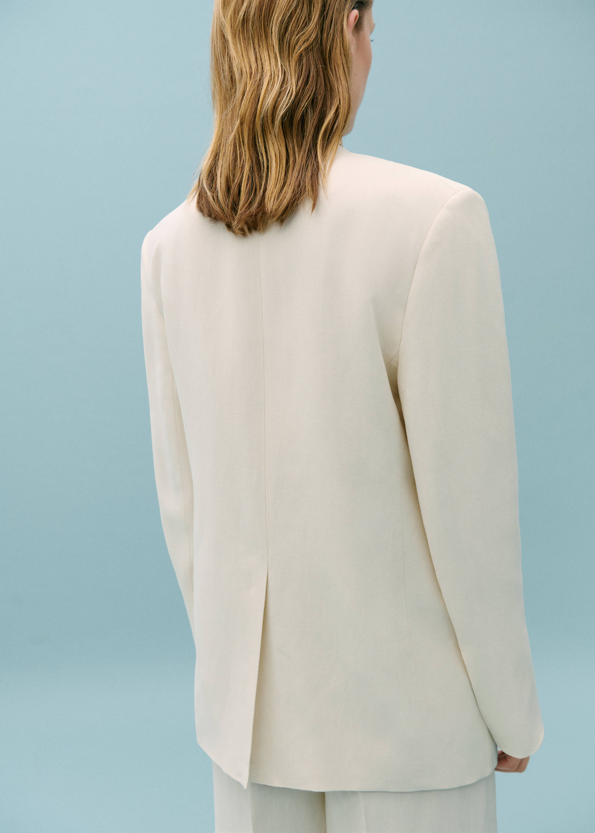 Blazer traje sin solapas - Reverso del artículo