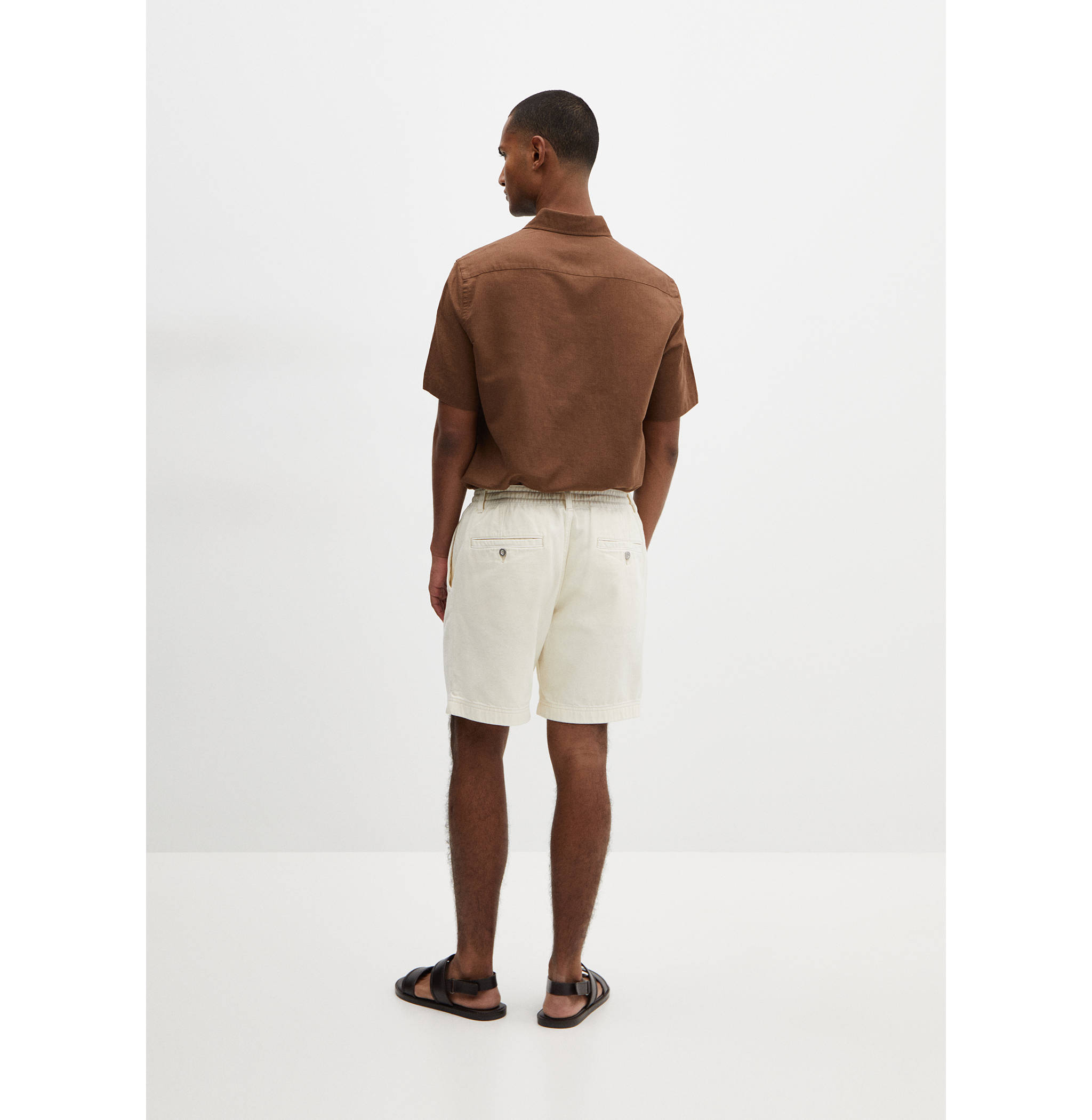 Bermuda 100 % coton cordon - Verso de l’article