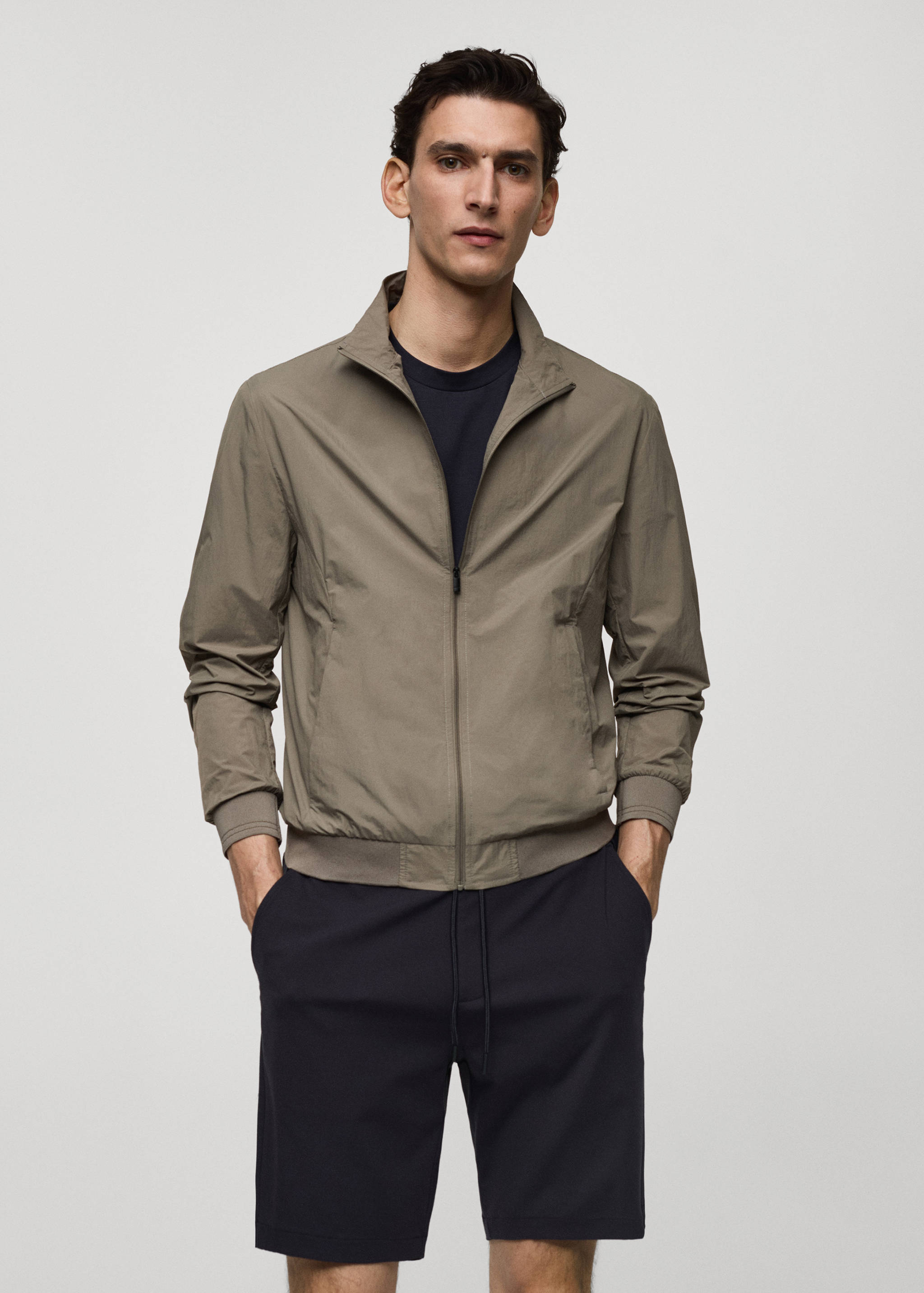 防水拉链夹克 - null