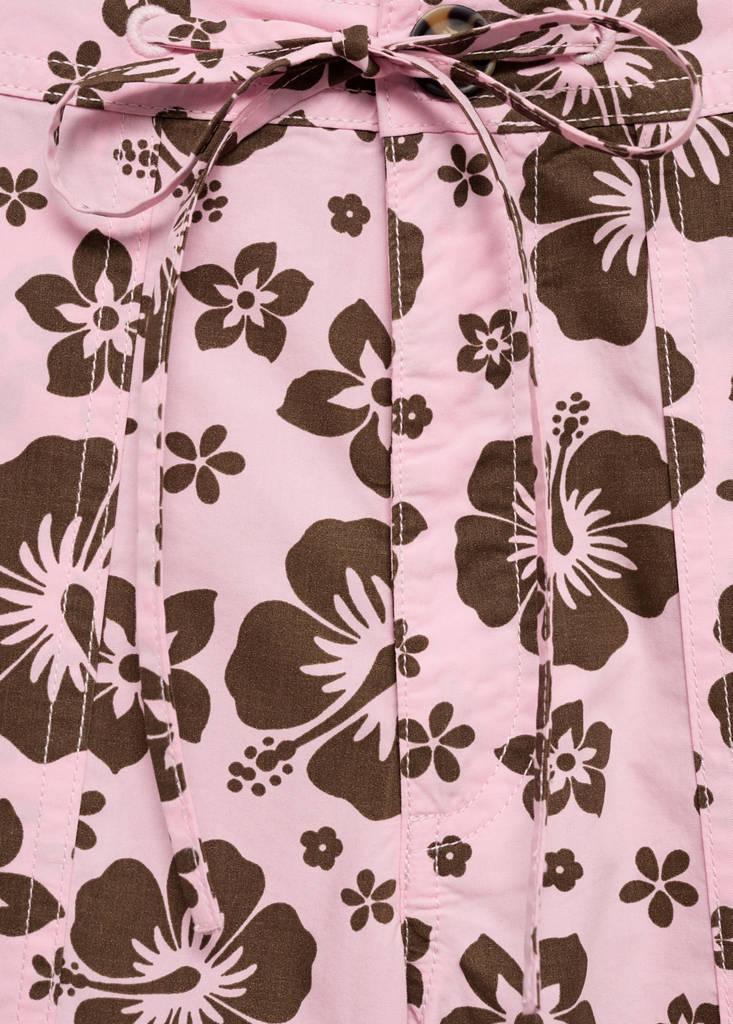 Flower print trousers — Pastel Pink