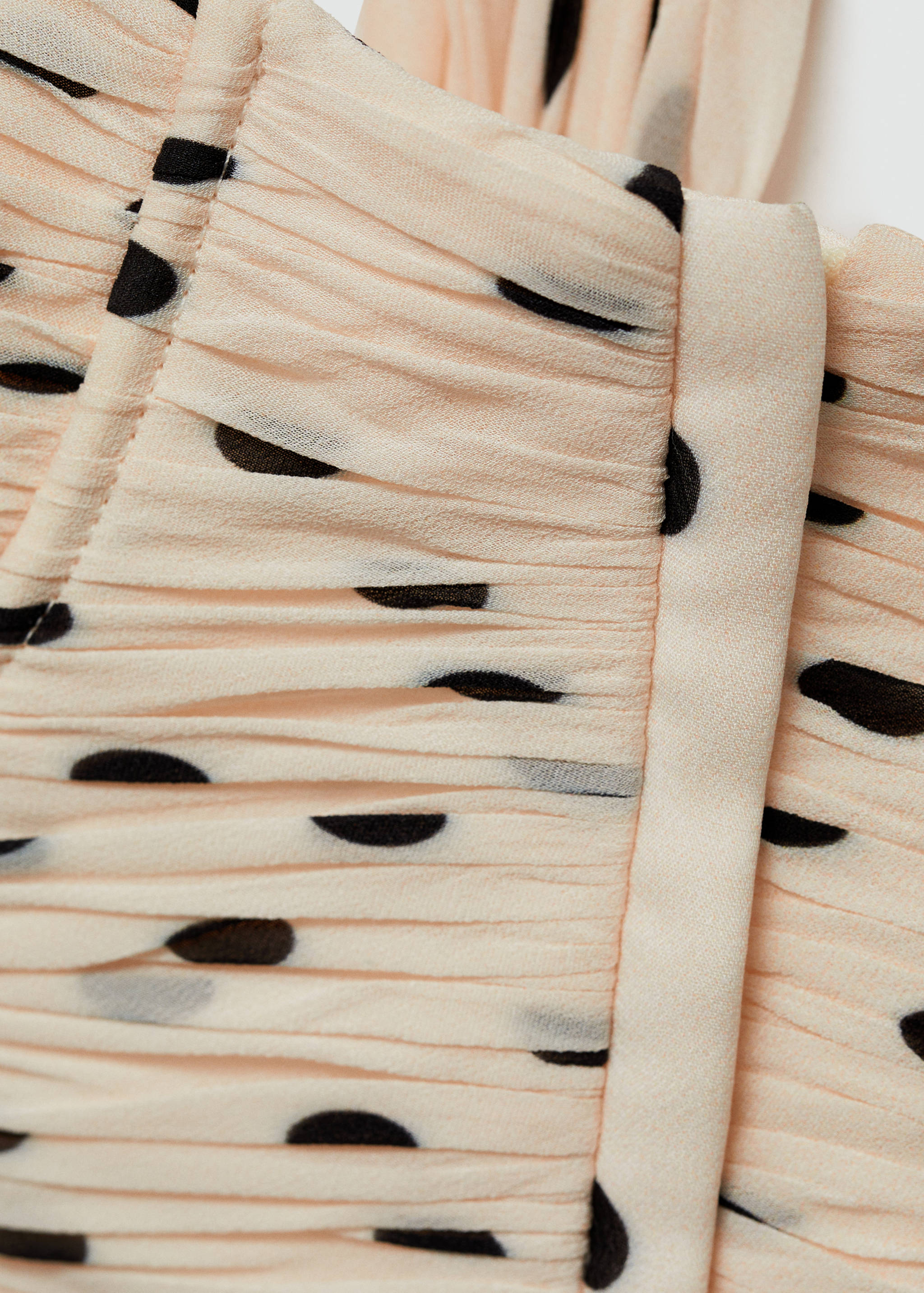 Draped top with corset neckline - Details of the article 0