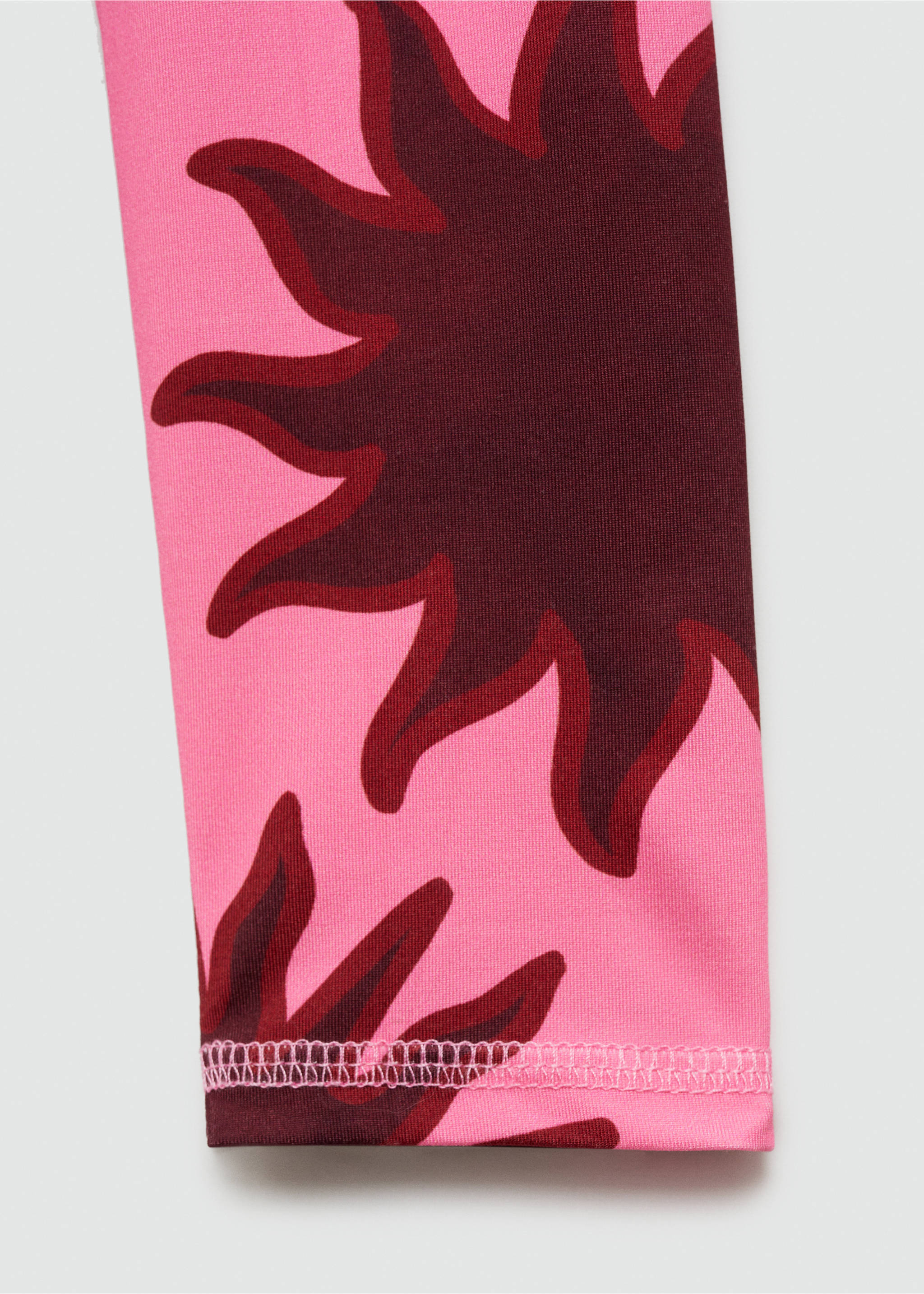 Decorative seam T-shirt - Details of the article 0, Pink. Ref: 67059235-00.