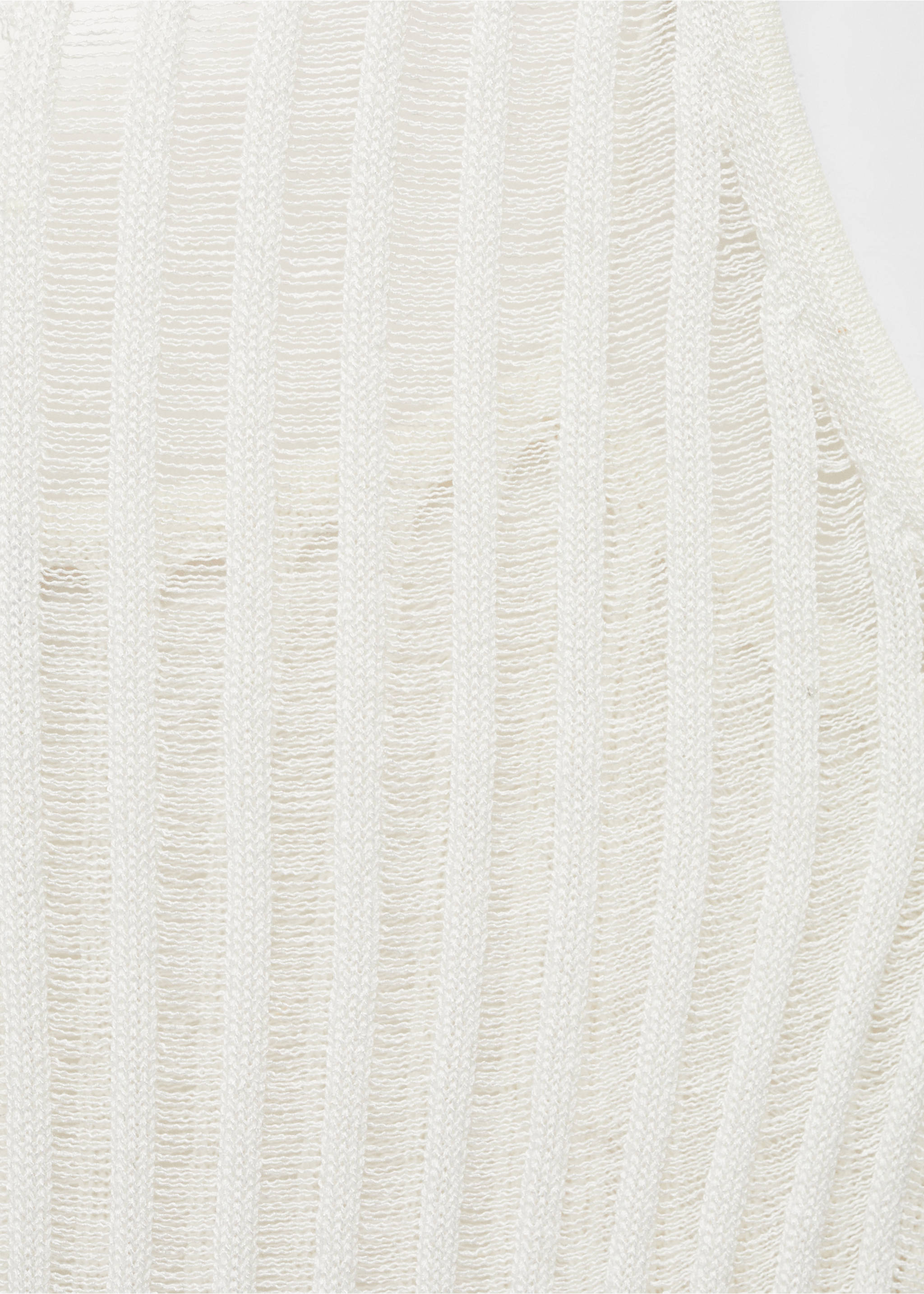 Vestido punto doble tirante - Detalle del artículo 8, Blanco. Ref: 67059604-00.