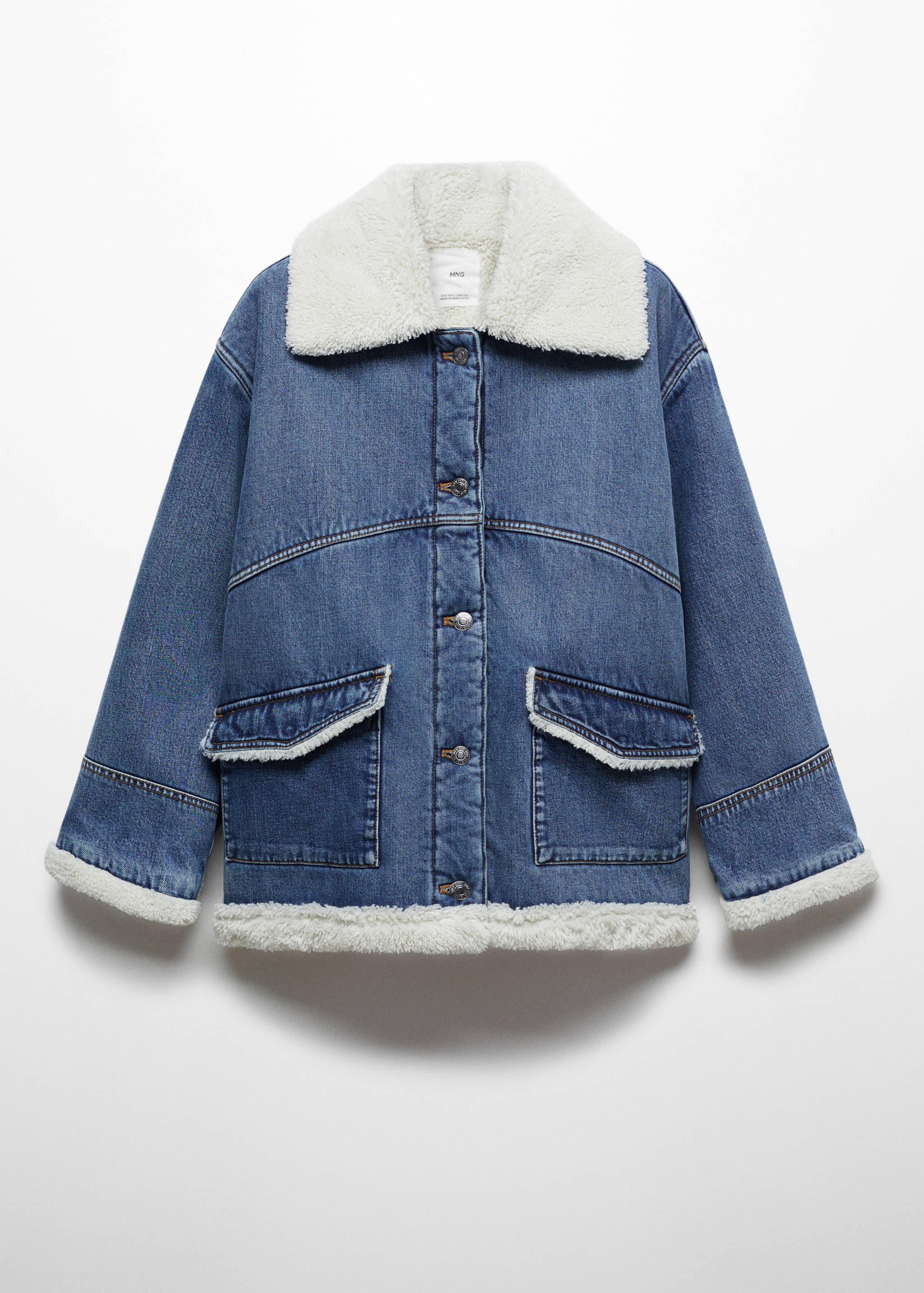 Veste imitation mouton retourné oversize - Article sans modèle