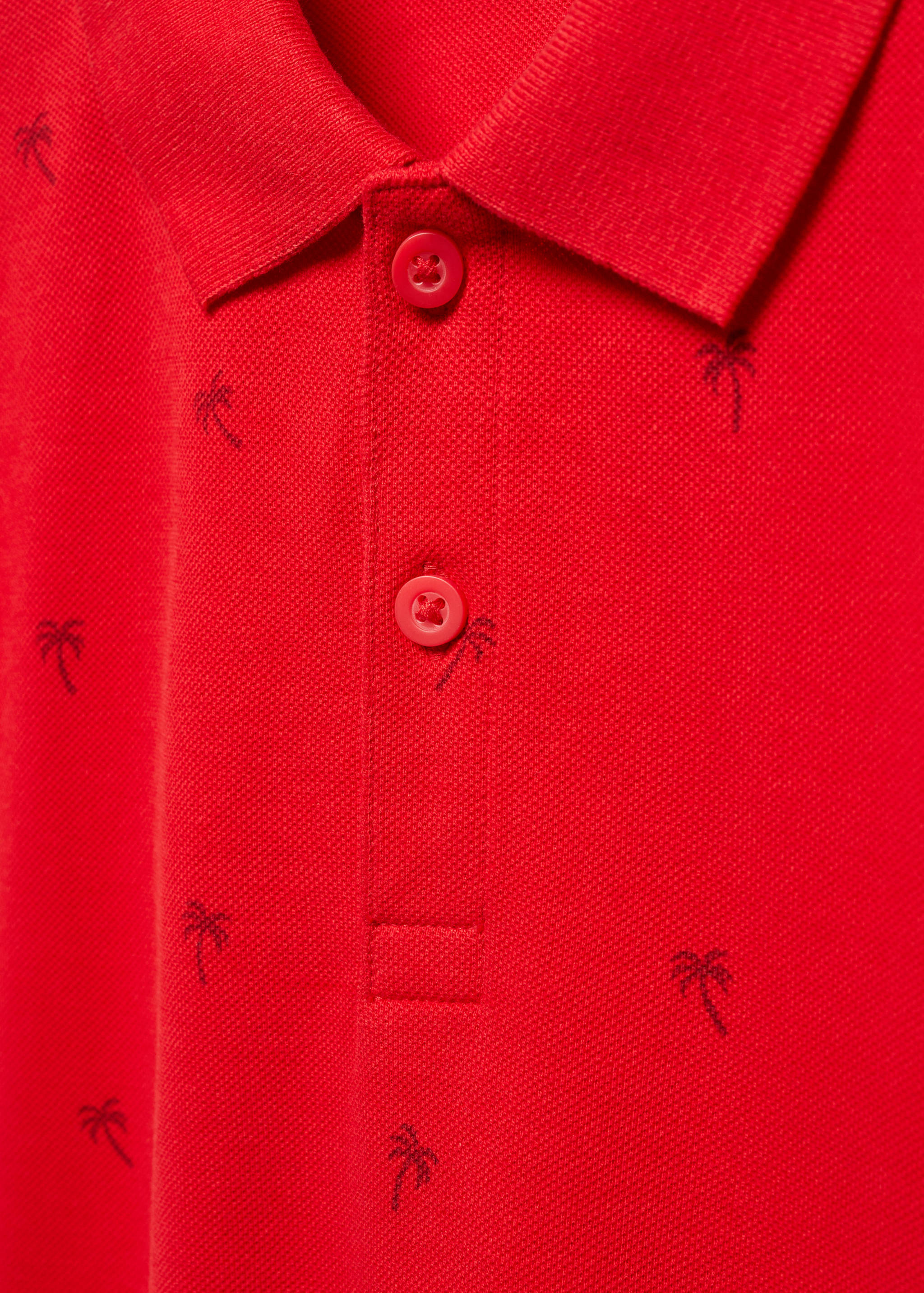 Palm print polo shirt - Details of the article 8