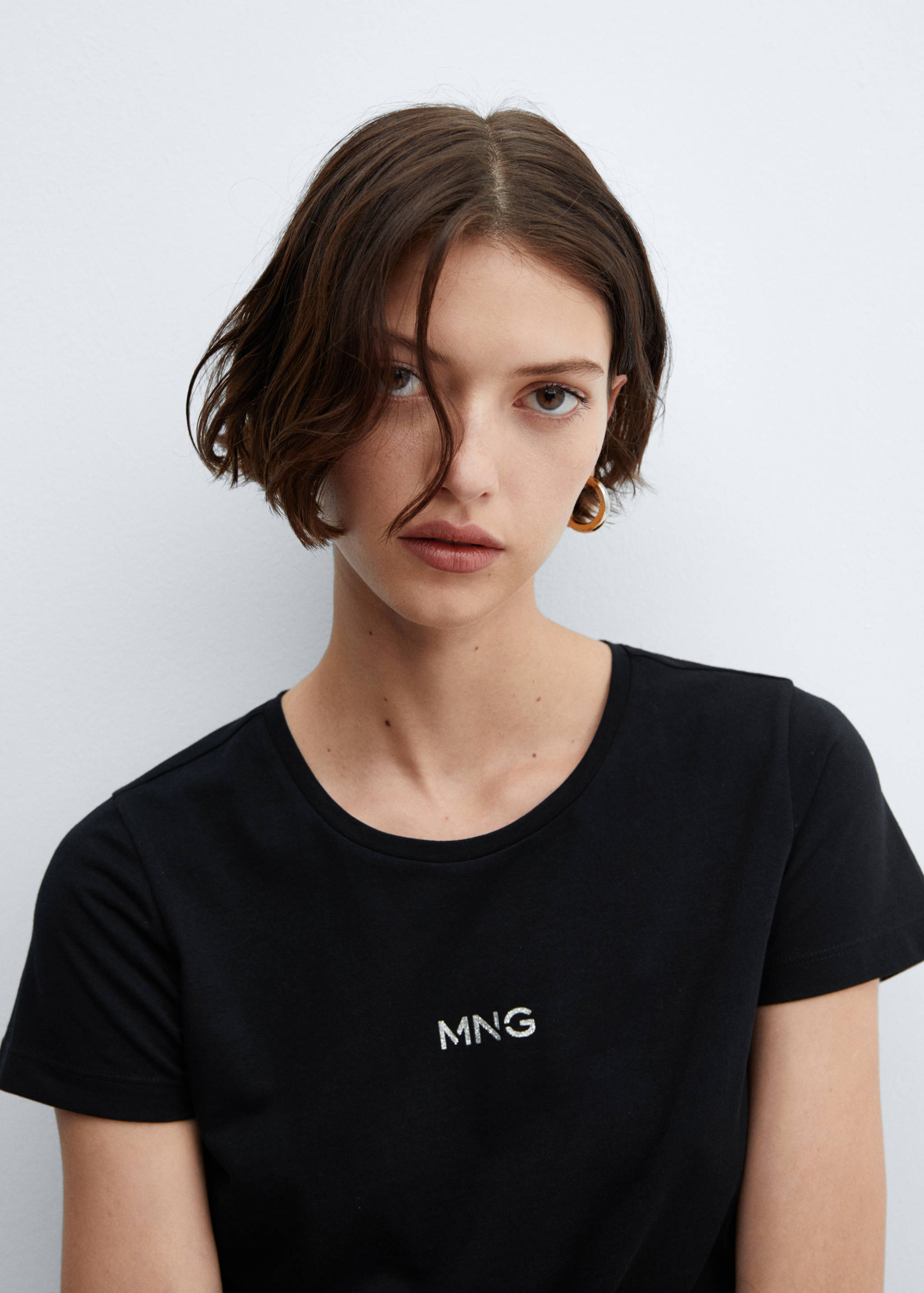Metallic logo T-shirt - Details of the article 1