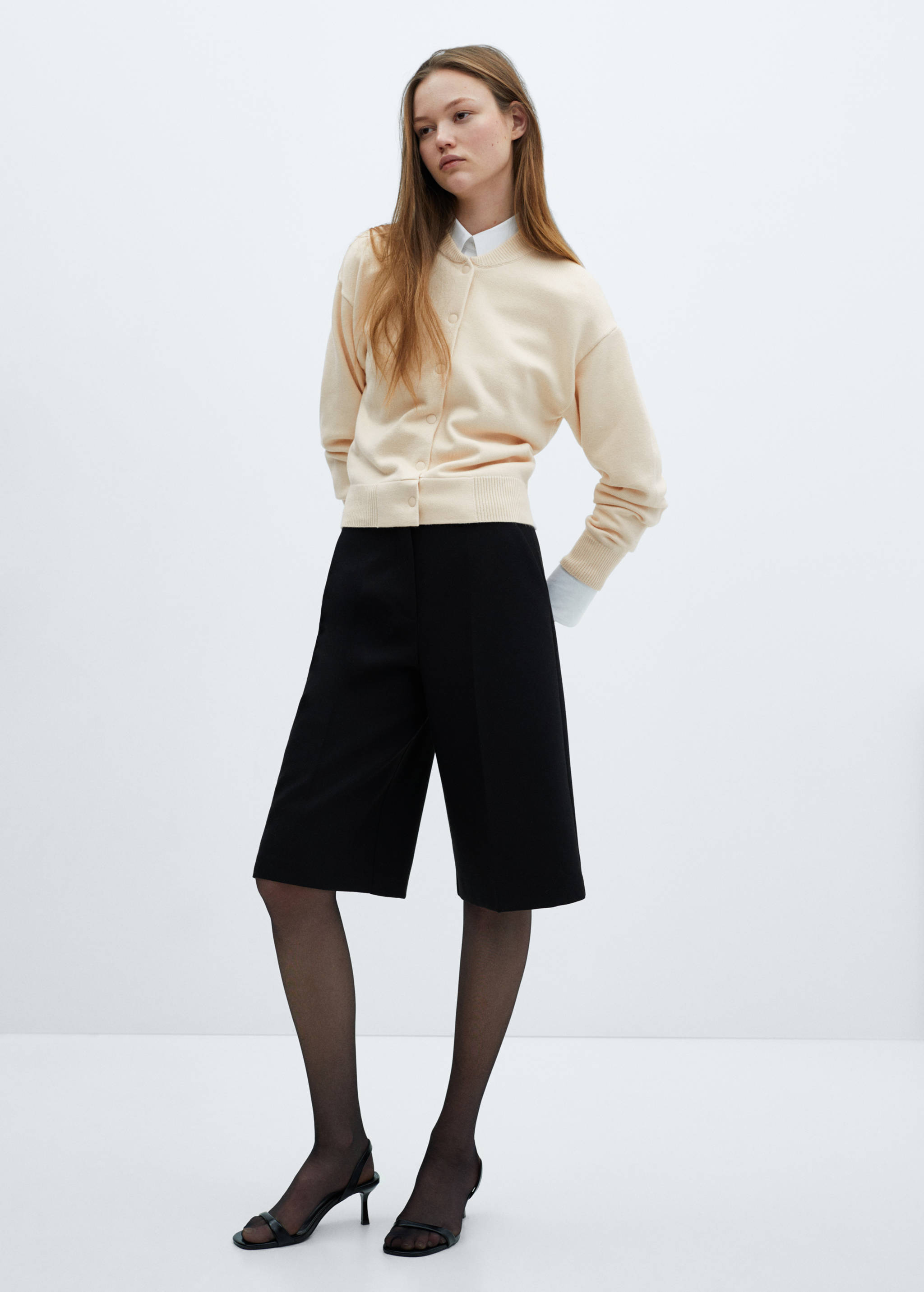 Chaqueta punto botones - Plano general