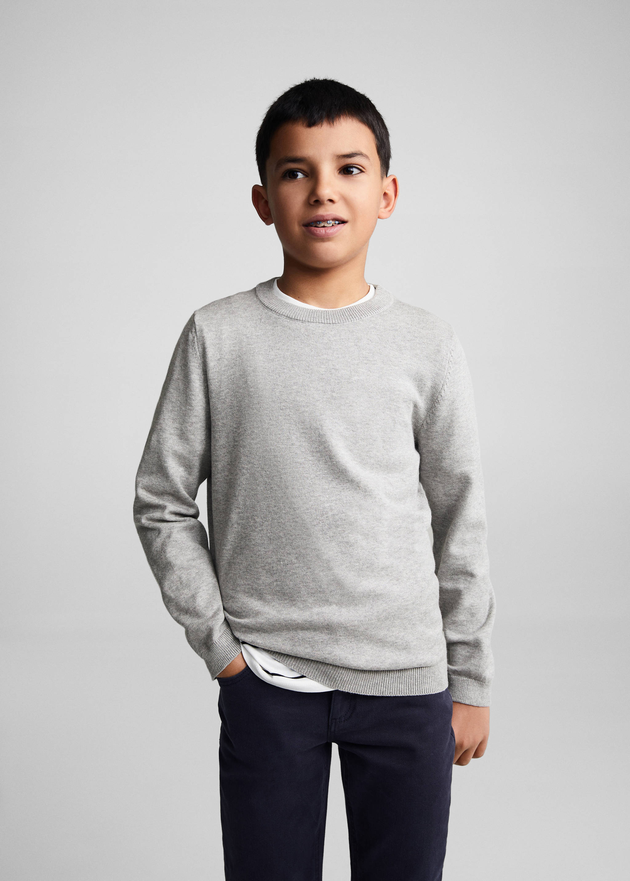 Jersey punto algodón - Plano medio