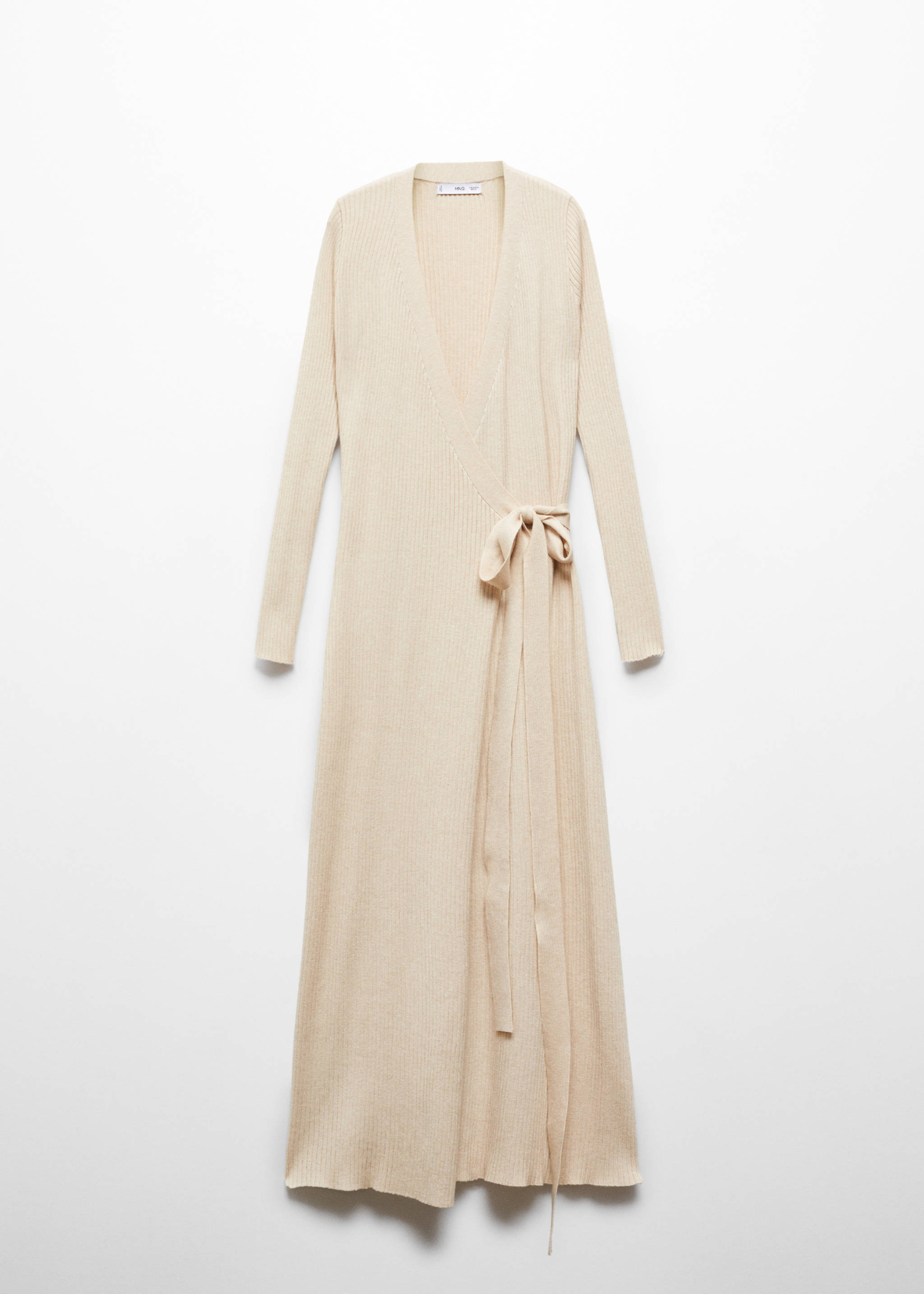 Wrap ribbed dress - Article without model