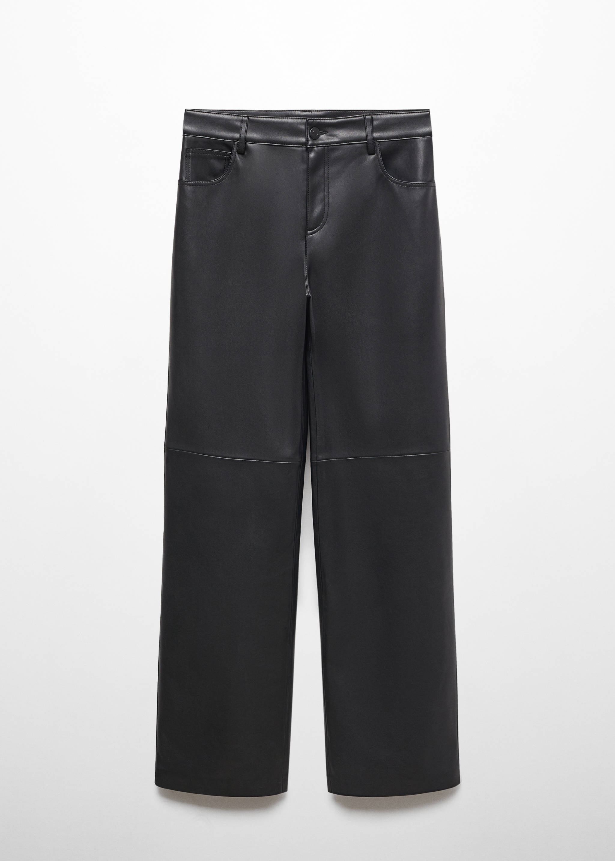 Pantalón tiro medio efecto piel - Artículo sin modelo