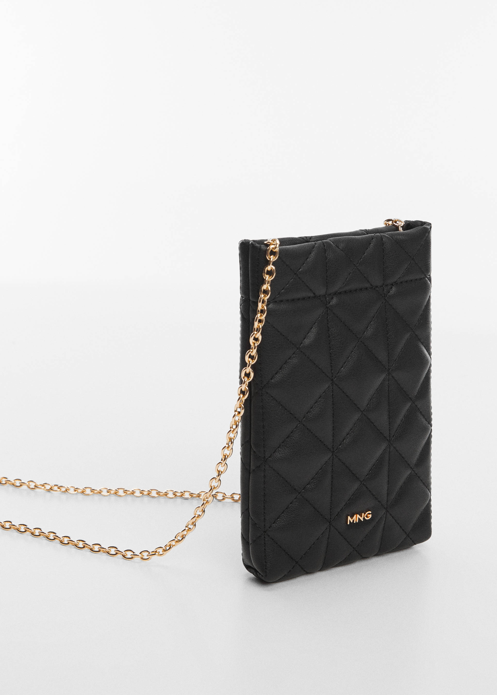 Quilted mobile case with logo - Medium plane