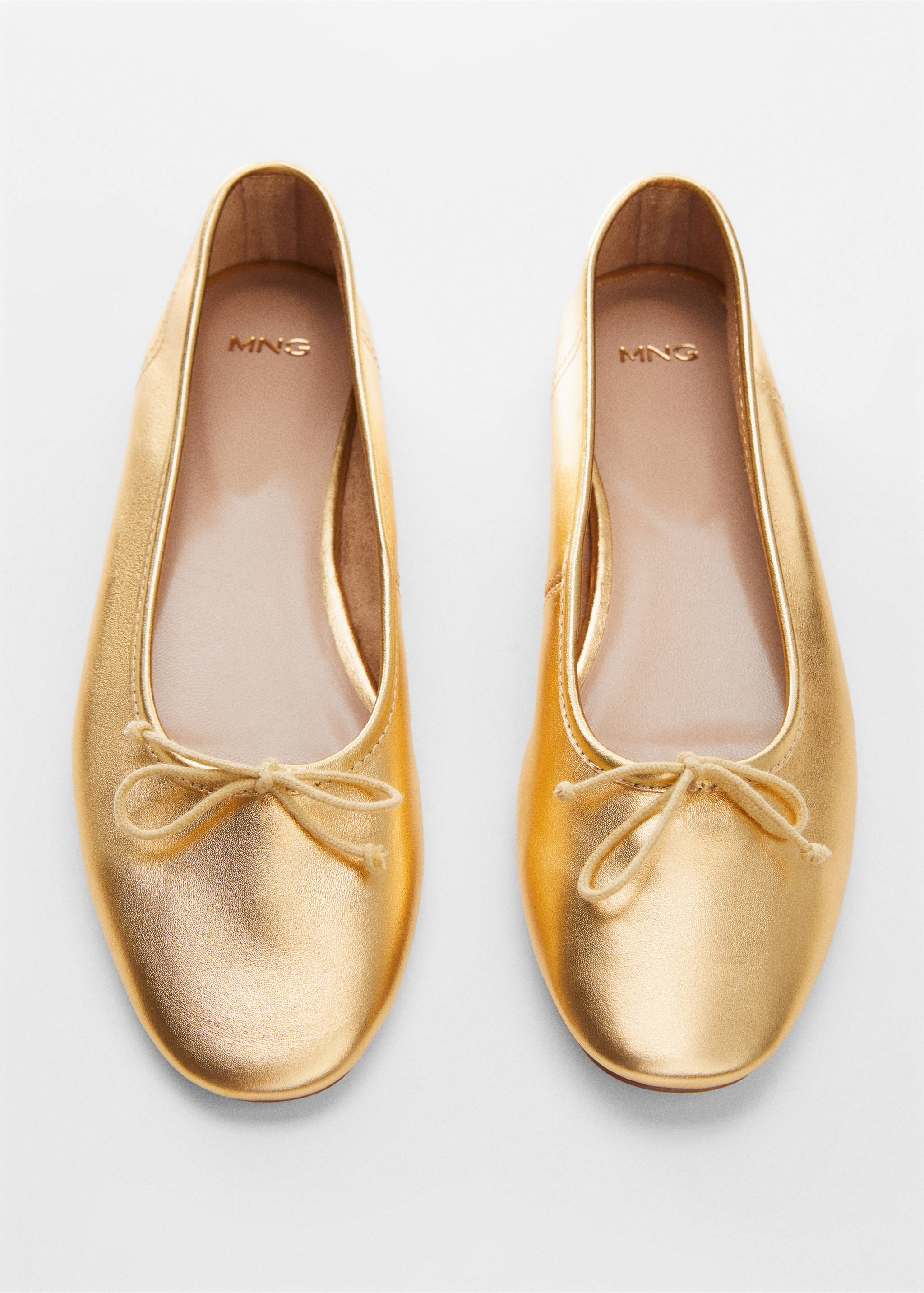 Кожаные балетки с бантиком - Деталь изделия 1