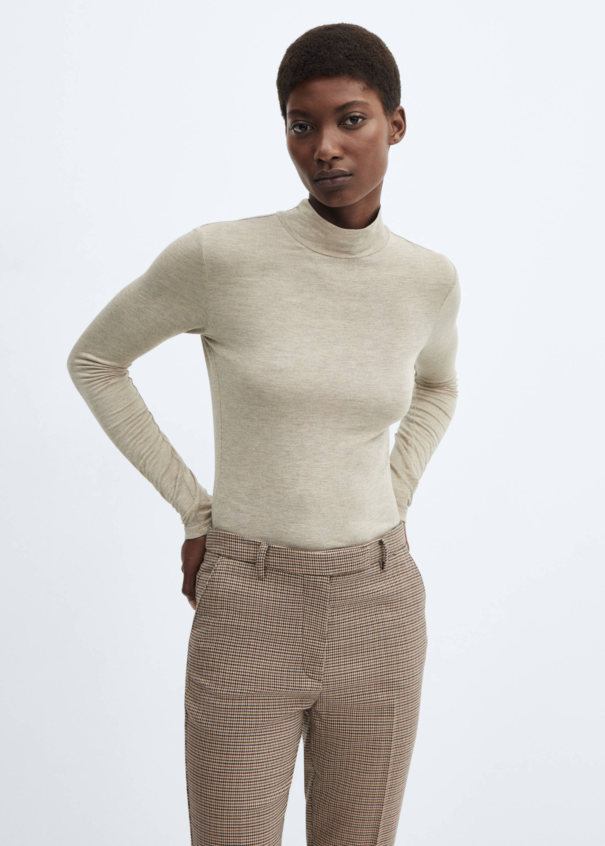 Mid-rise skinny trousers - Details of the article 1