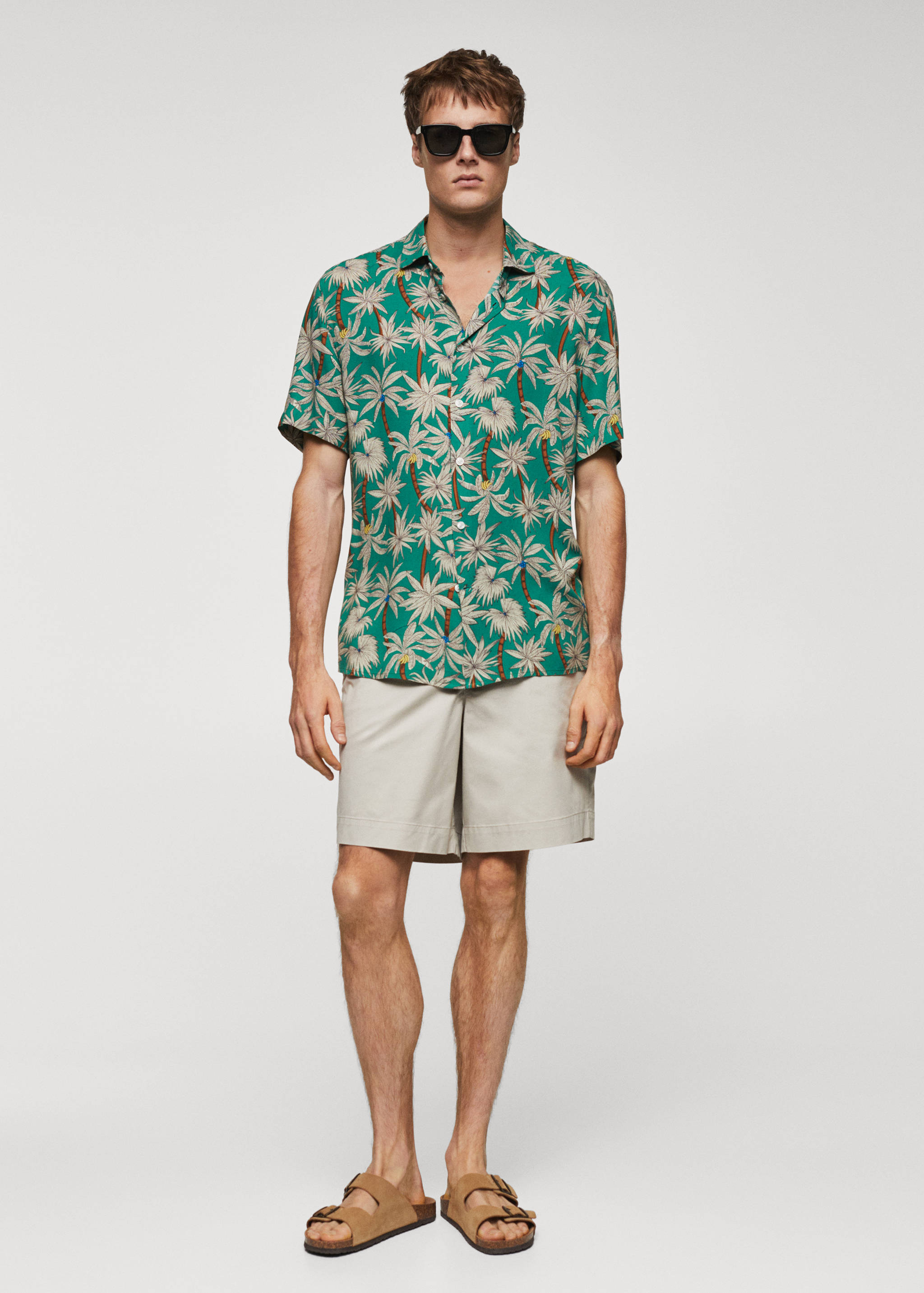 Hawaiian print short sleeve shirt - General plane