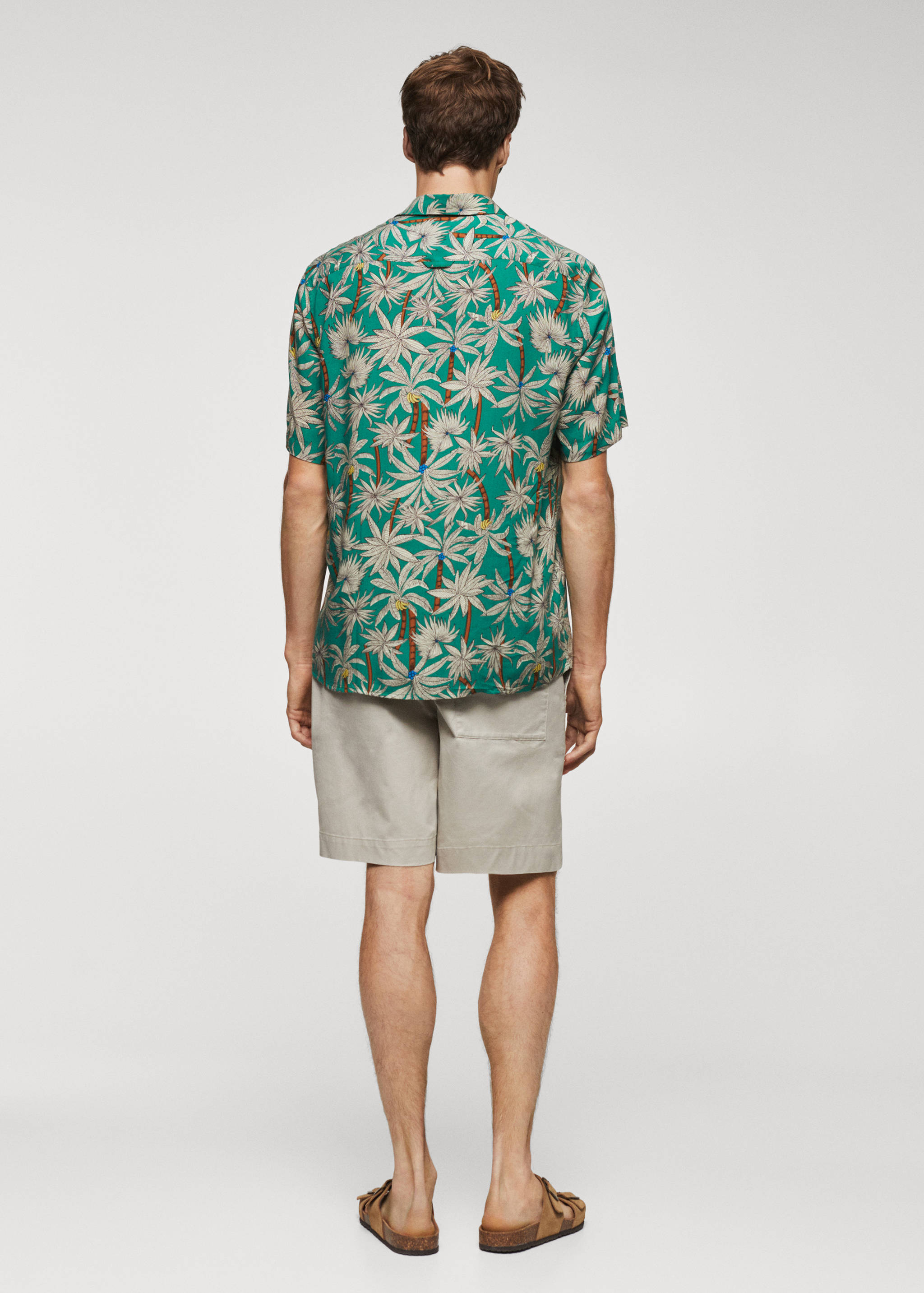 Hawaiian print short sleeve shirt - Reverse of the article
