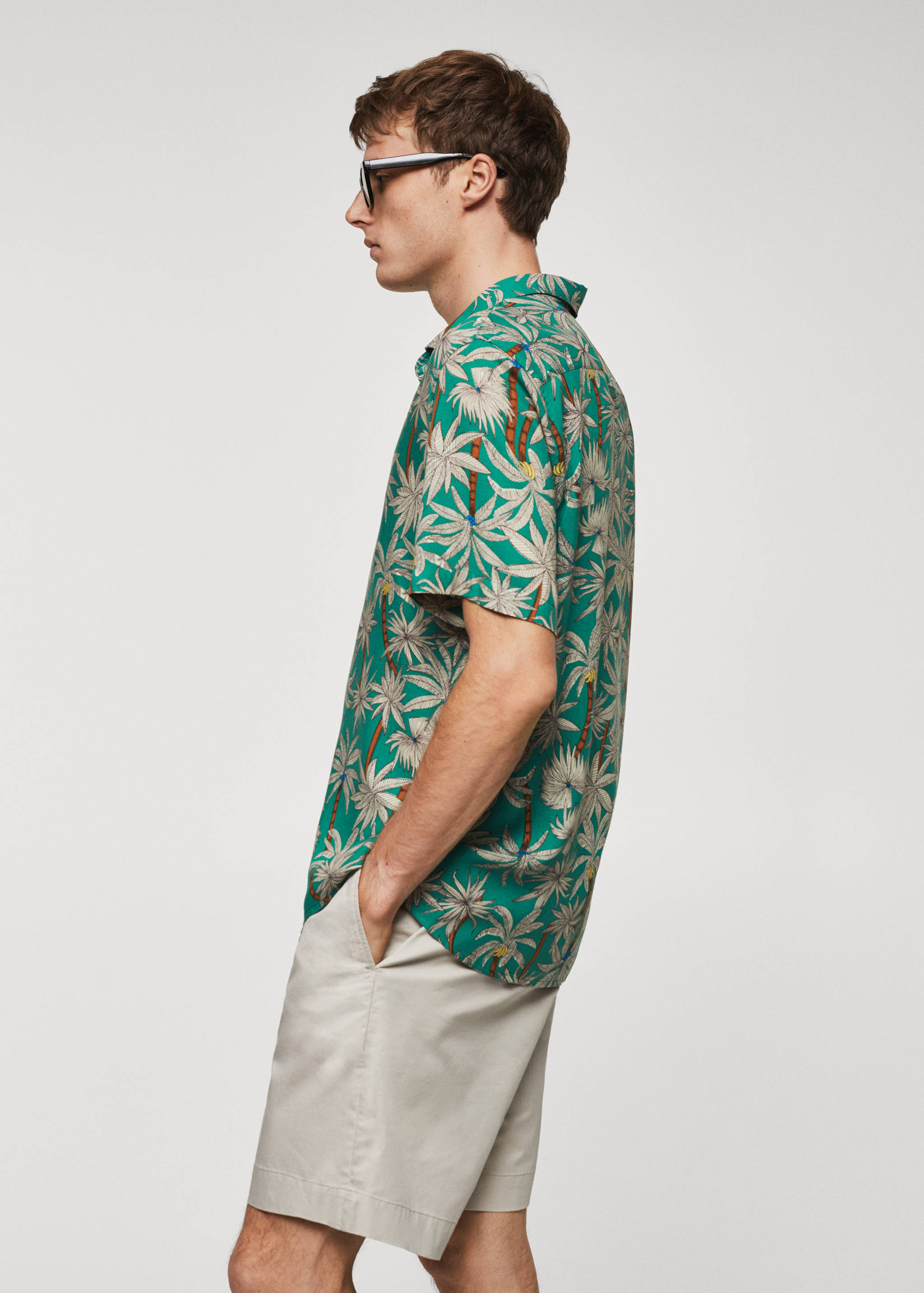 Hawaiian print short sleeve shirt - Details of the article 2