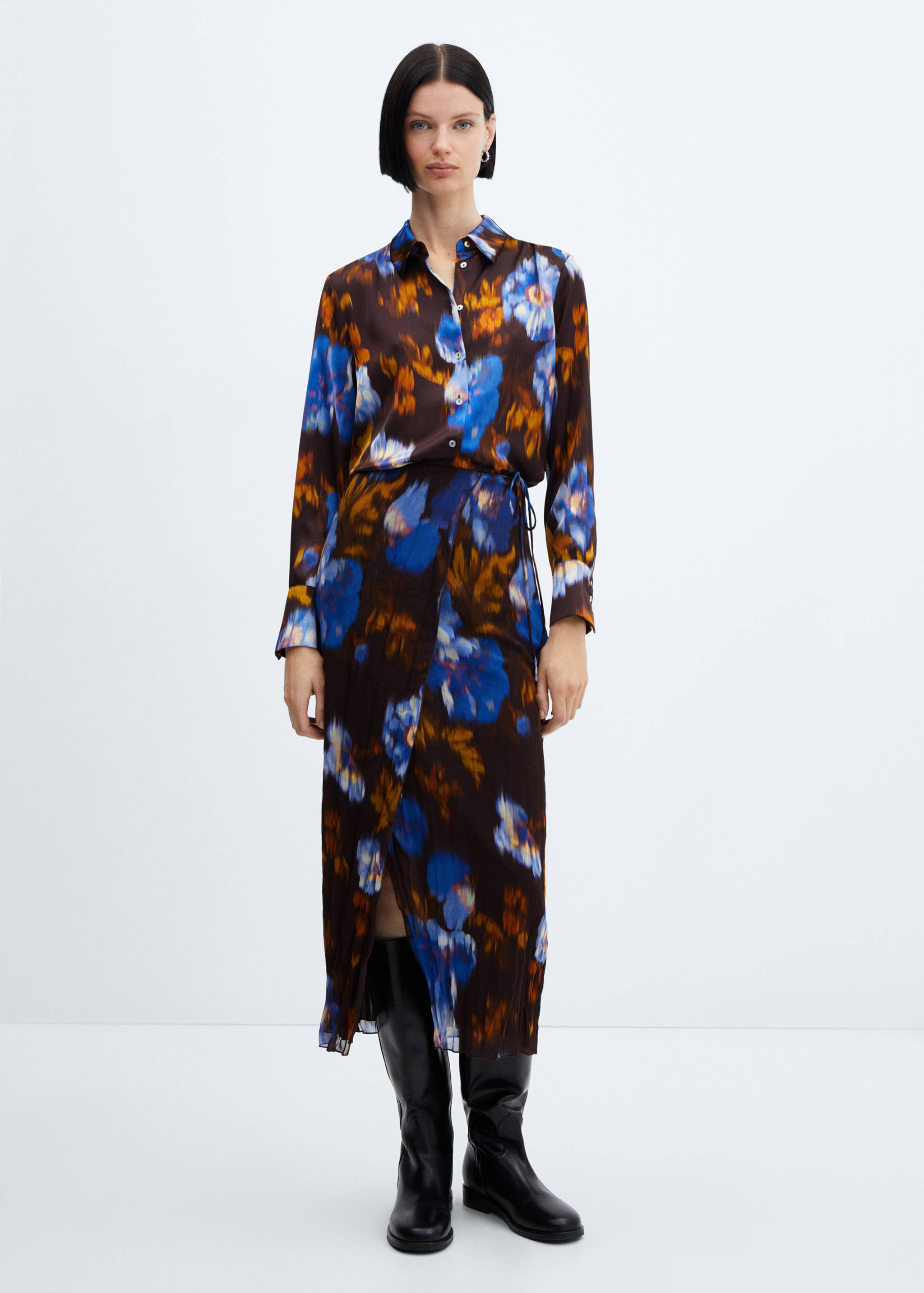 Jupe portefeuille imprimée - Plan général