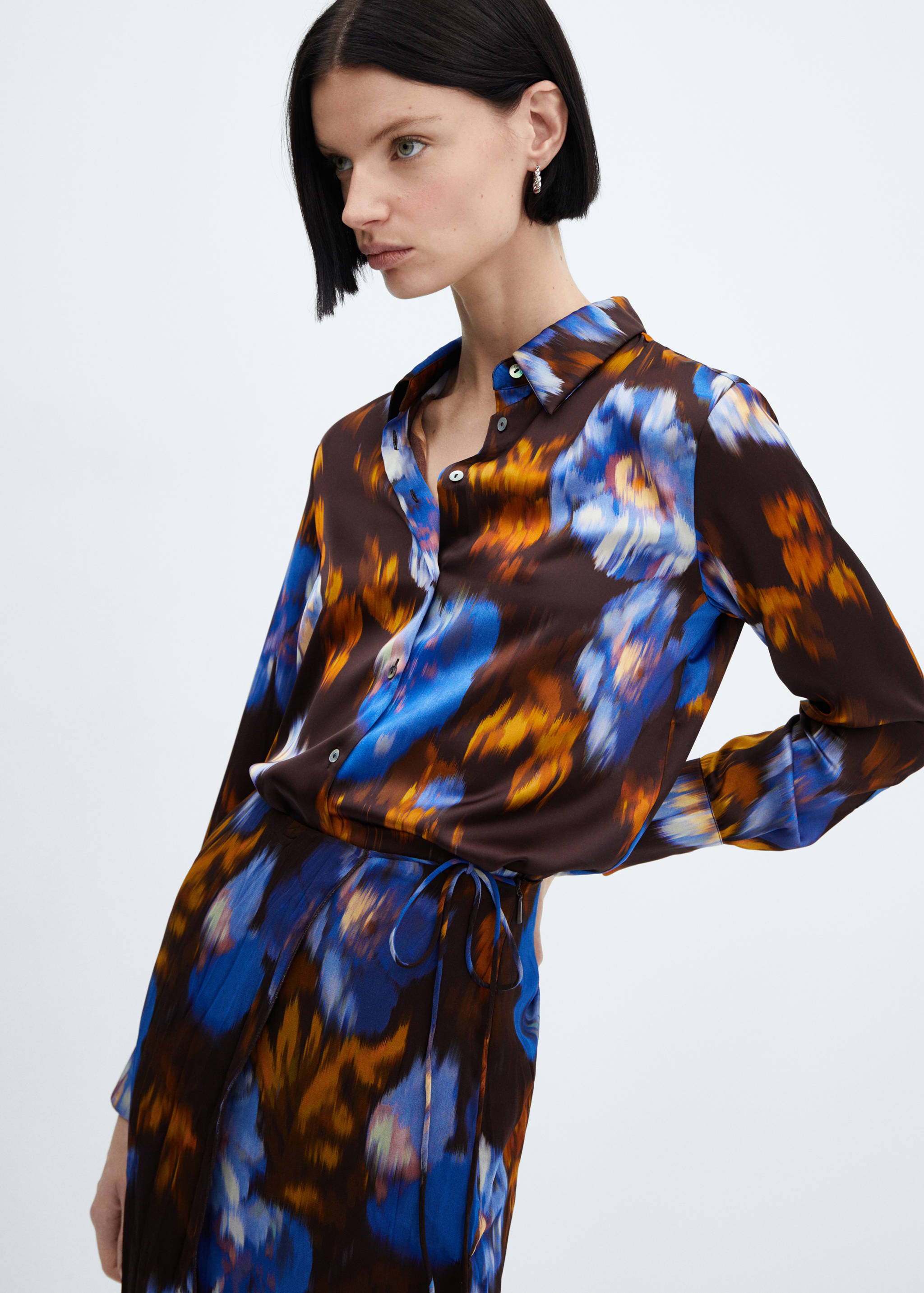 Jupe portefeuille imprimée - Détail de l'article 1