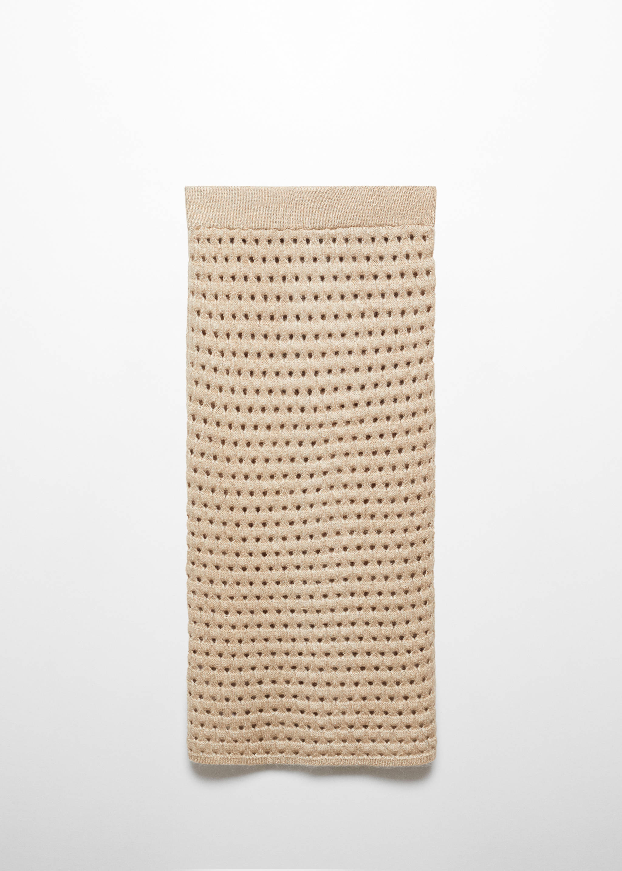 Knitted skirt with openwork details - Article without model