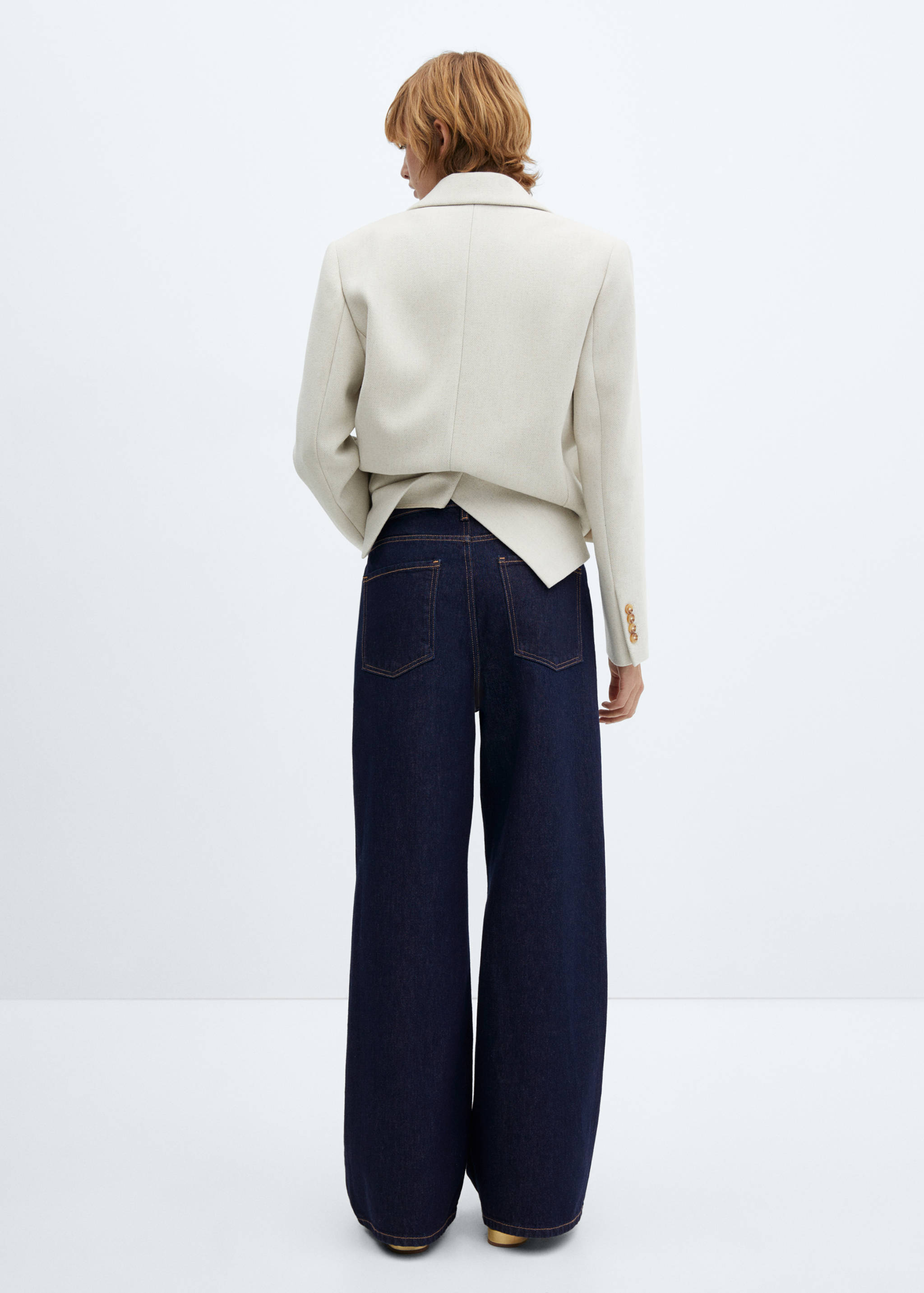 Low-rise loose-fit wide leg jeans - Reverse of the article