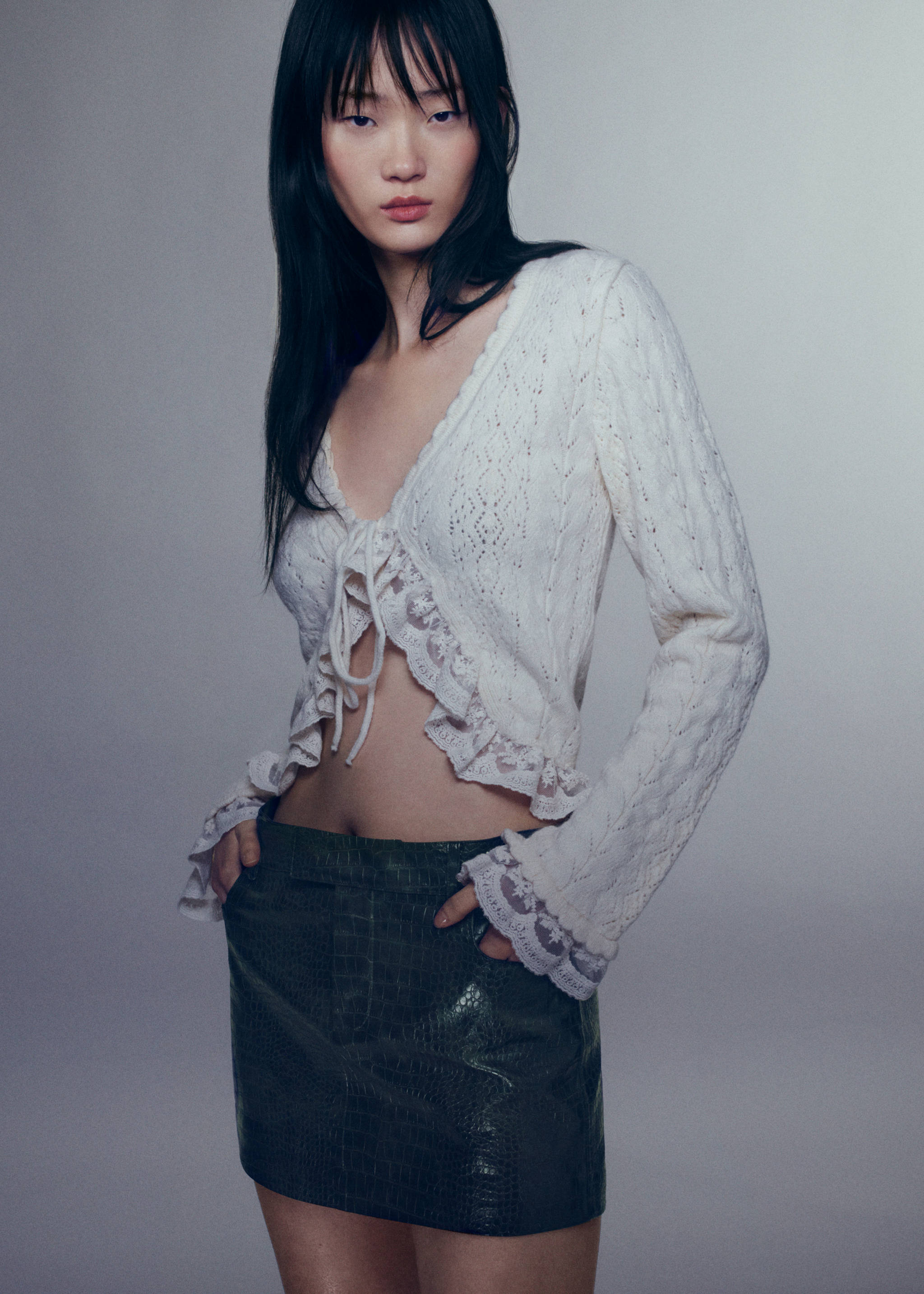 Cárdigan nudo volantes - Detalle del artículo 6