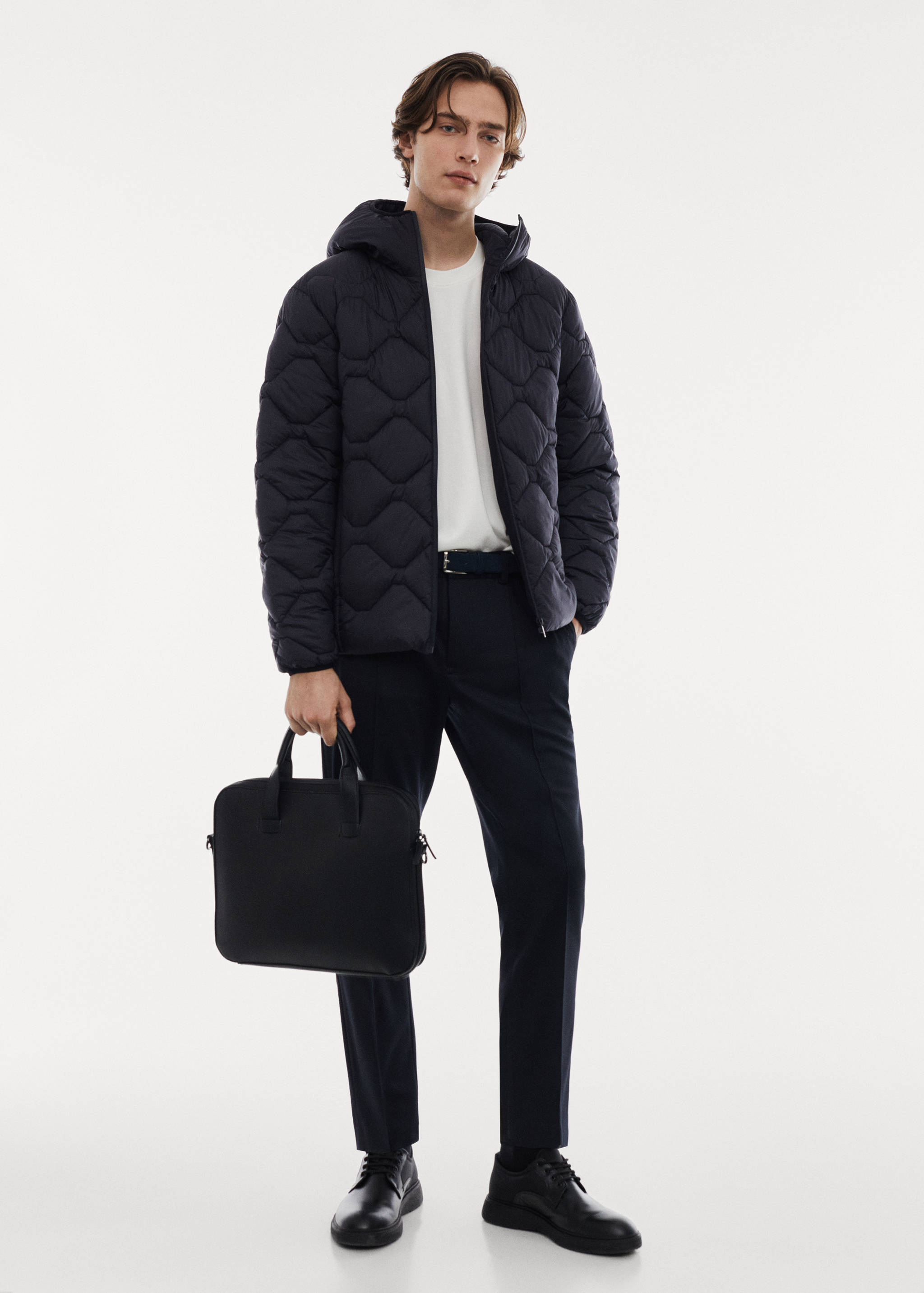 Anoraque ultraleve repelente de água - Plano geral