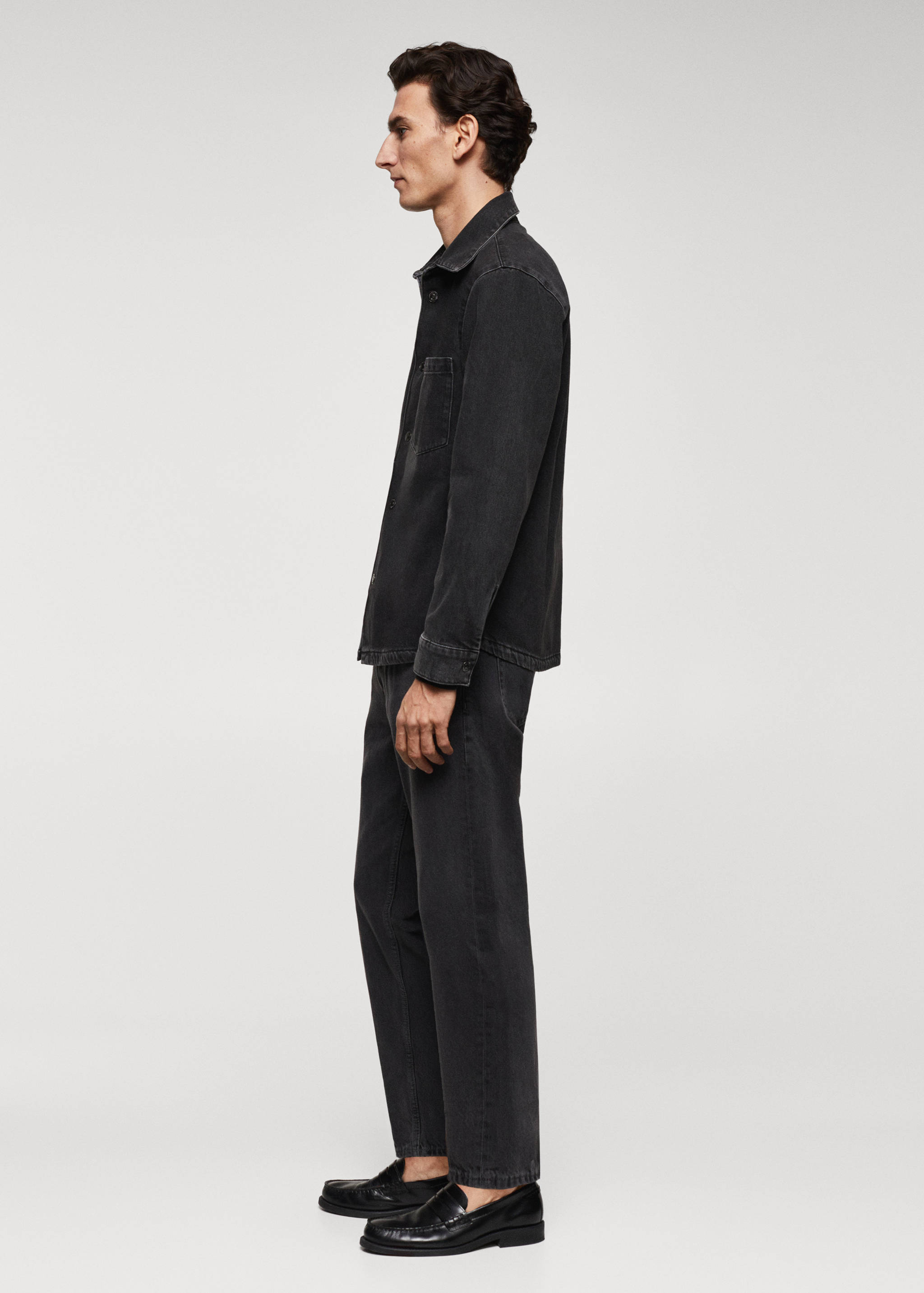 Jeans-Overshirt mit Tasche - Detail des Artikels 2