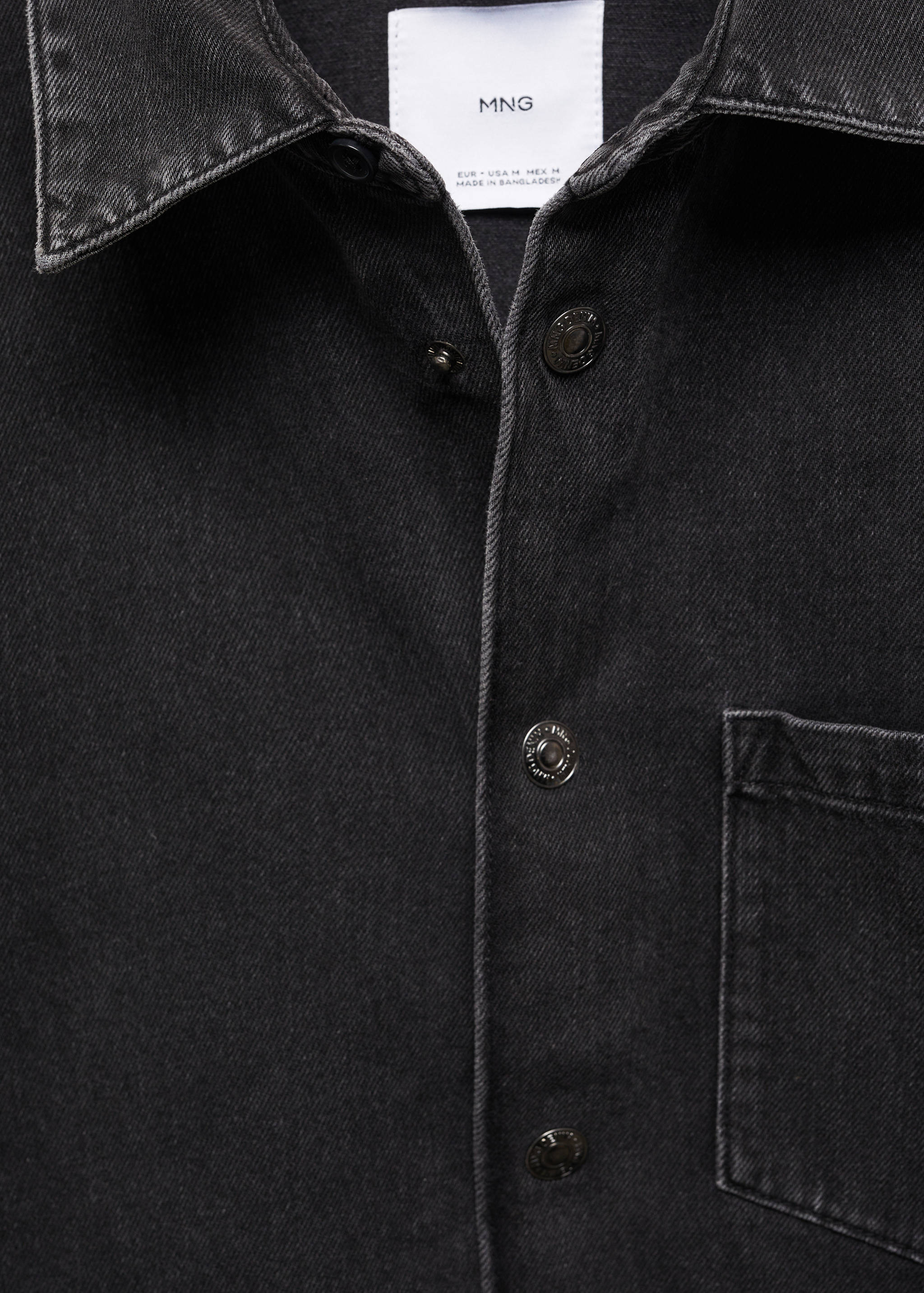 Jeans-Overshirt mit Tasche - Detail des Artikels 8