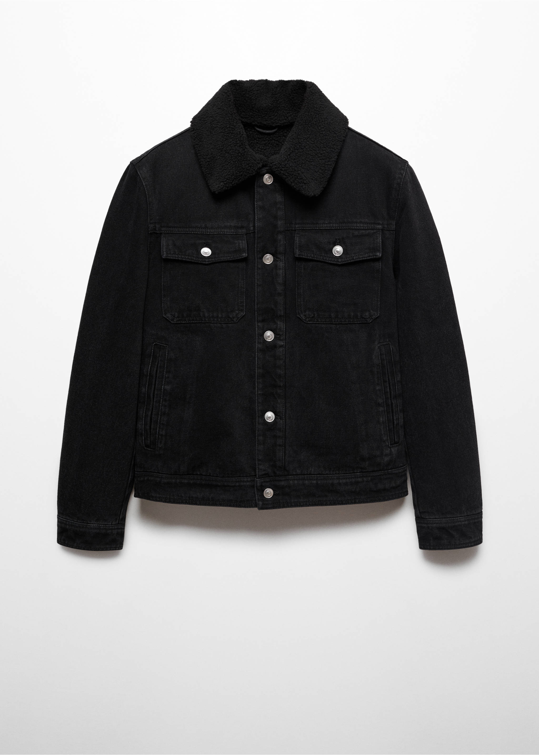 Chaqueta denim borreguito - Artículo sin modelo, Denim negro. Ref: 67060625-00.