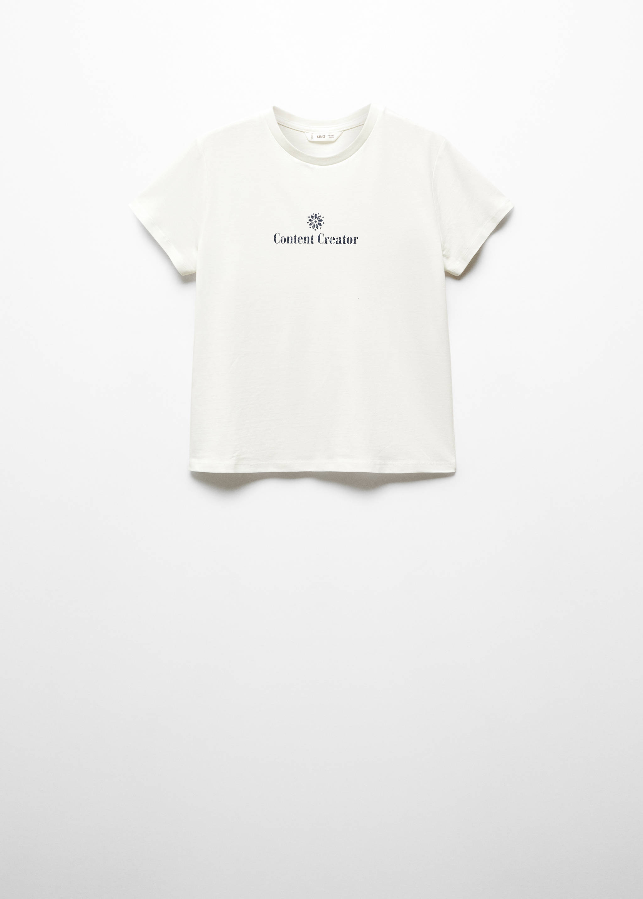 T-shirt message imprimé - Article sans modèle