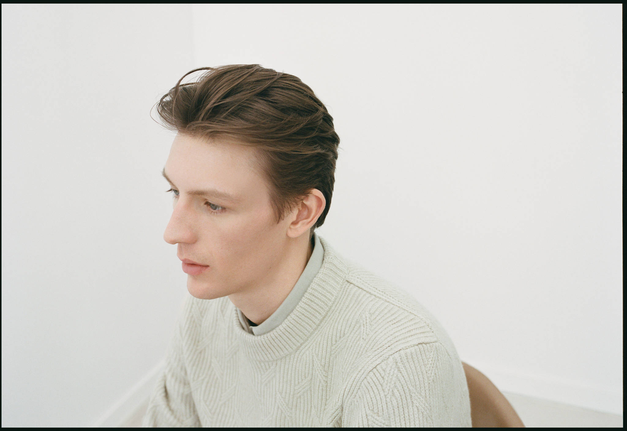 Braided knitted sweater - Panoramic plane