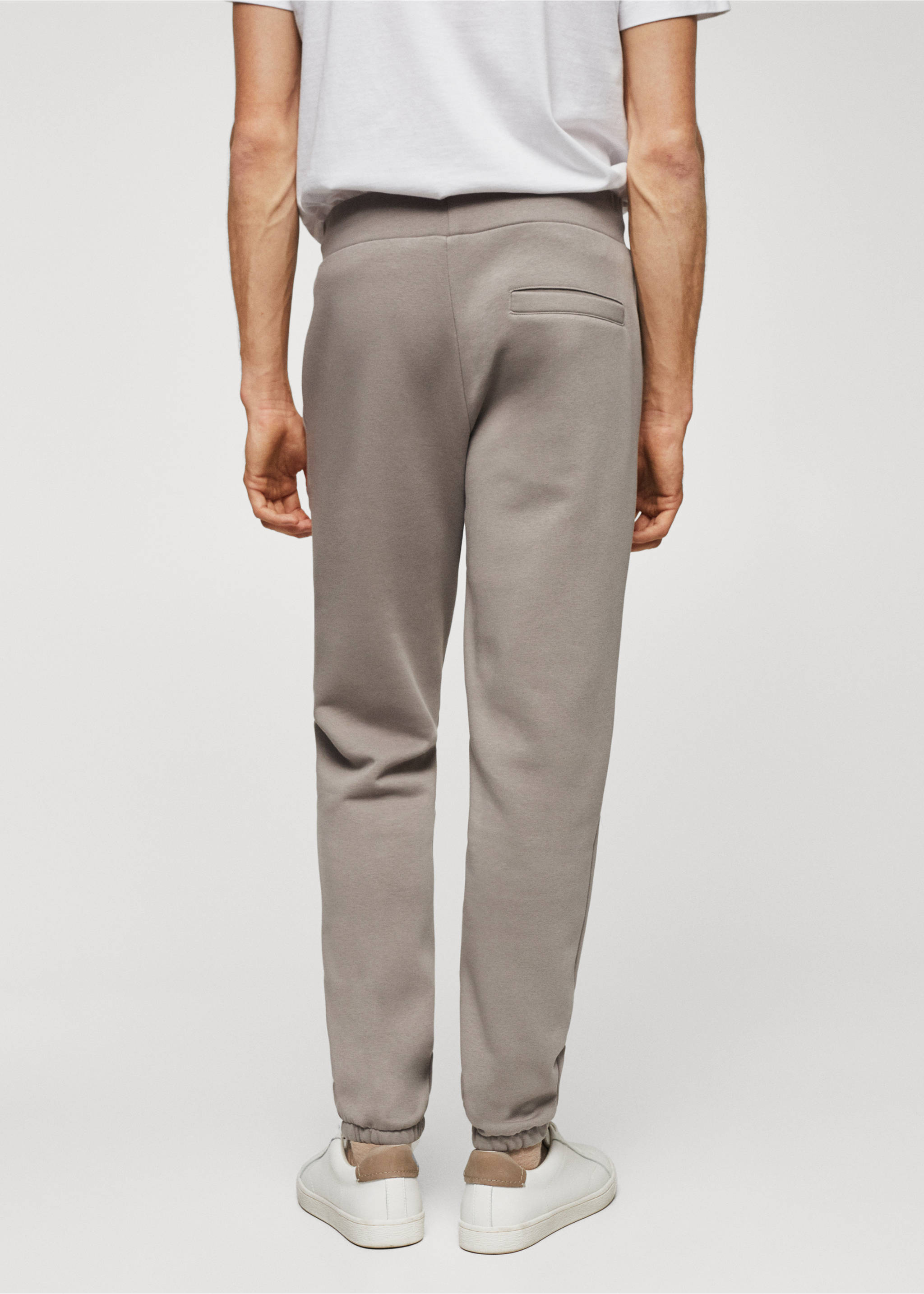 Pantalón jogger algodón - Reverso del artículo, Topo. Ref: 67060644-00.