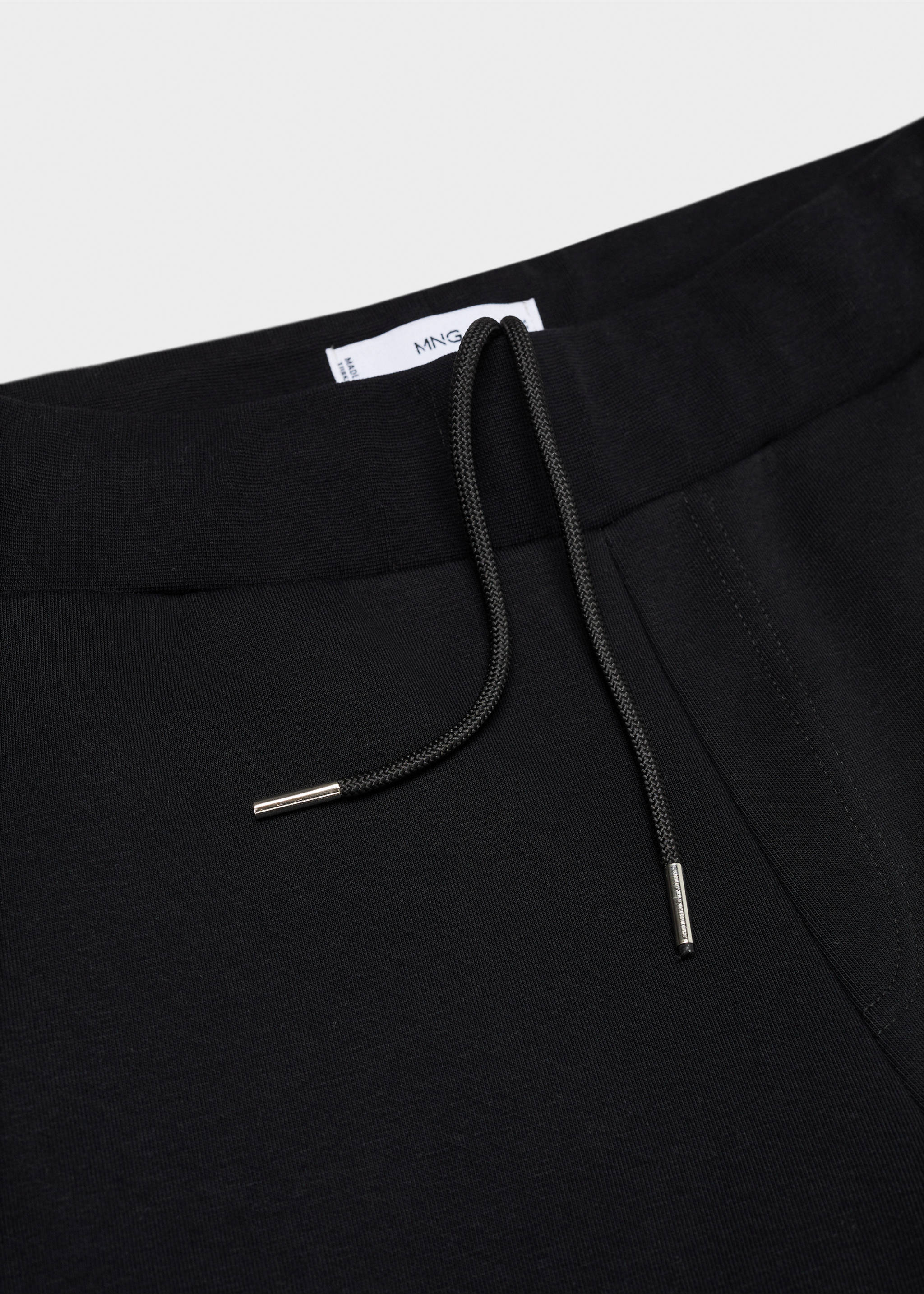 Pantalón jogger algodón - Detalle del artículo 8, Negro. Ref: 67060644-00.