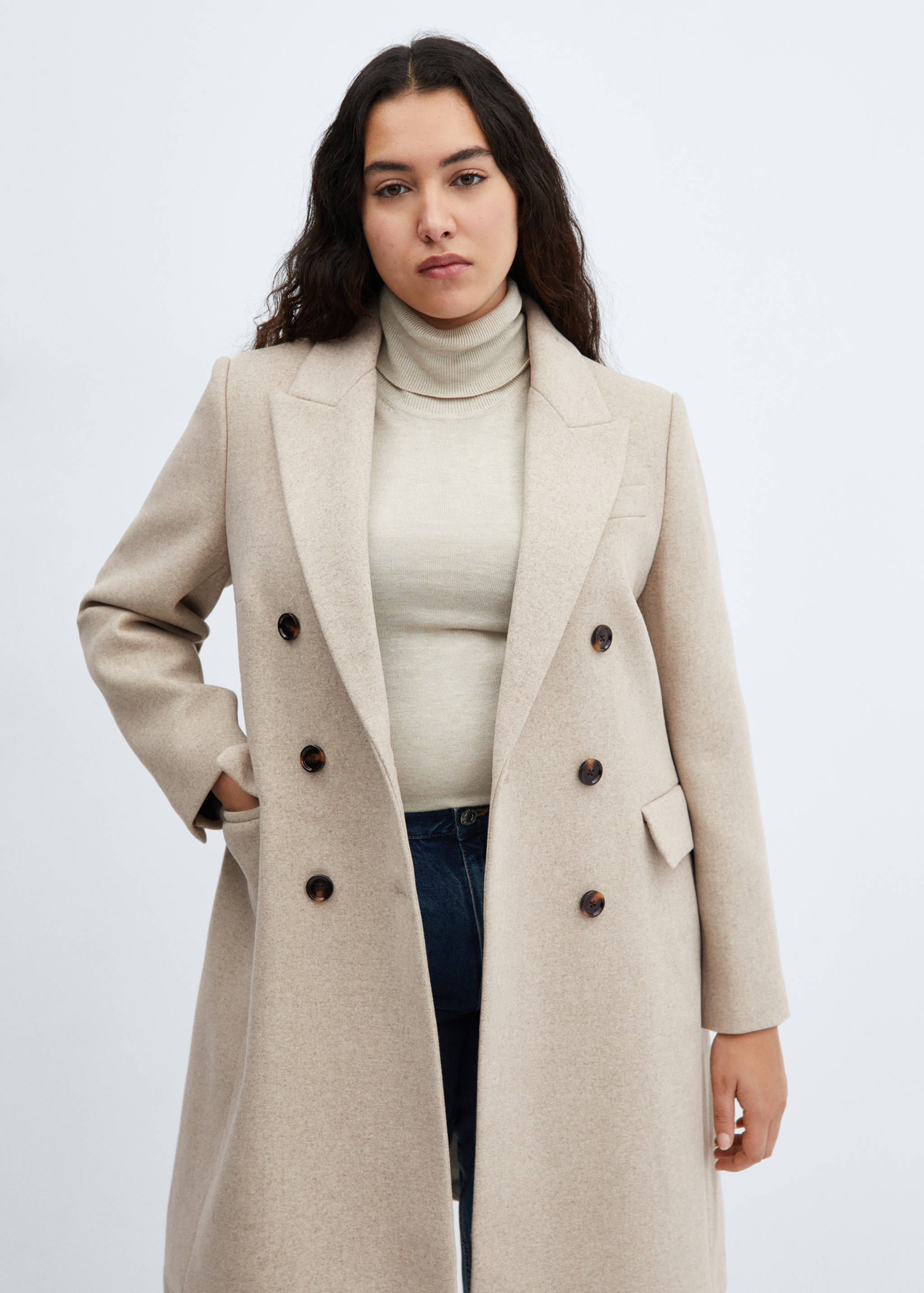 Double-breasted wool coat - Details of the article 5