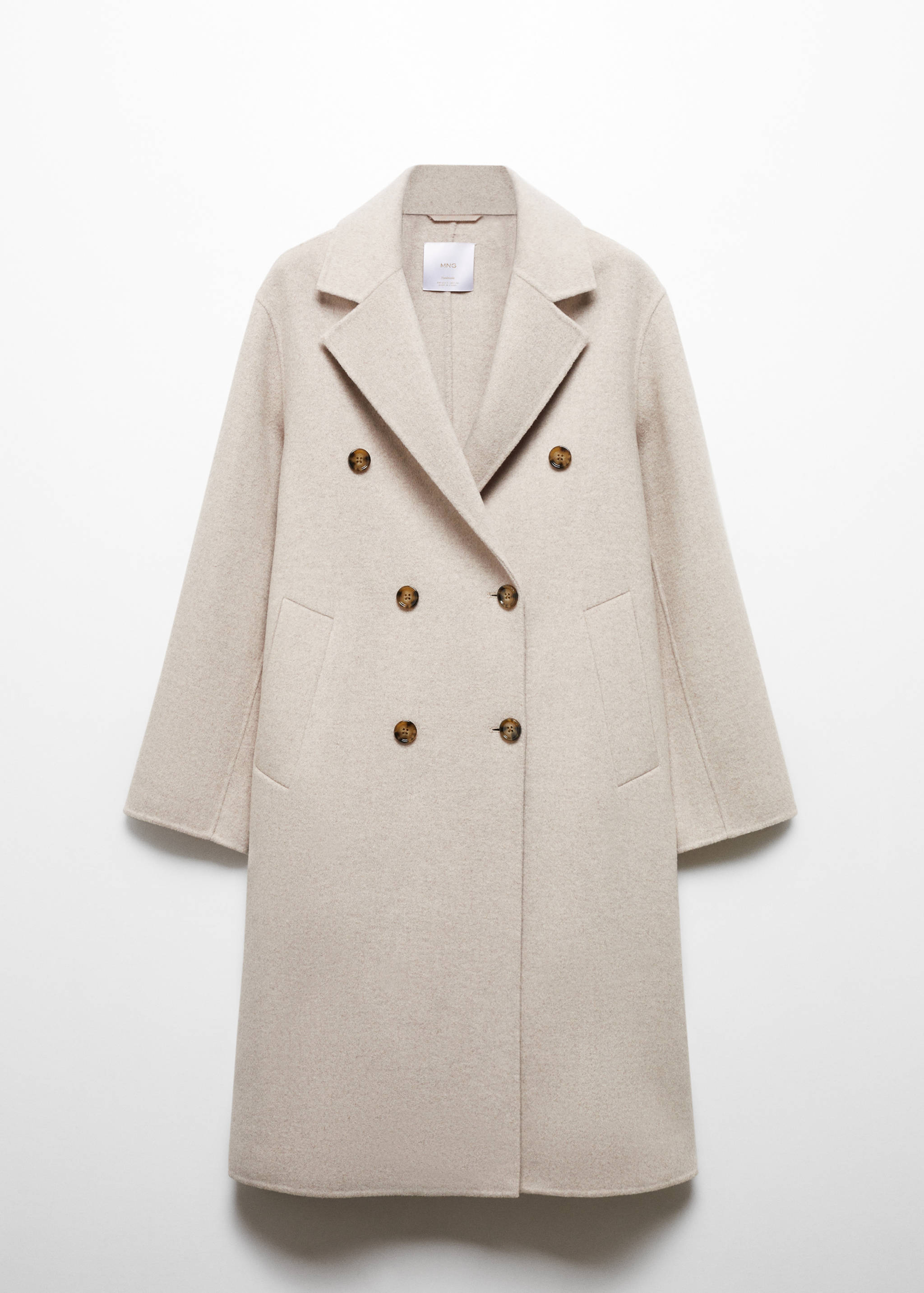 手工超大羊毛外套 - null