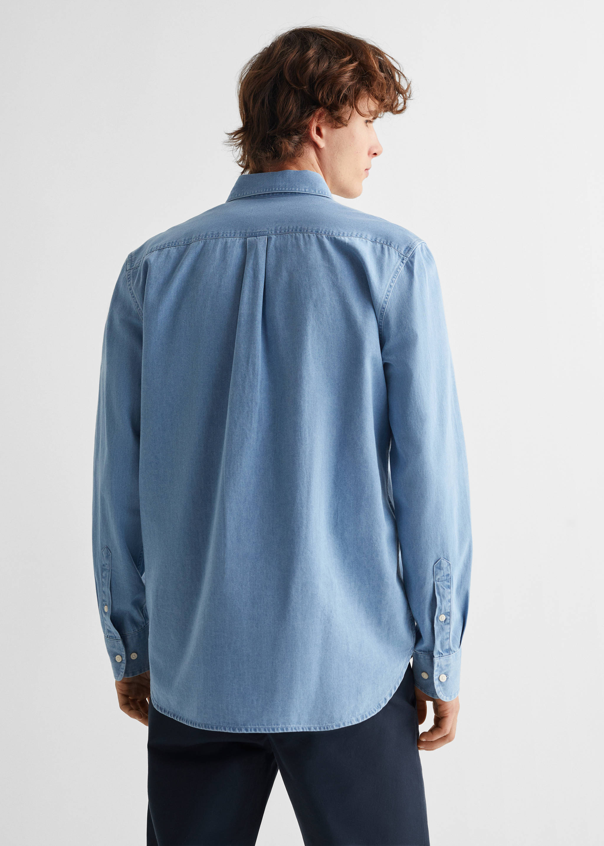 Regular-fit denim shirt - Reverse of the article