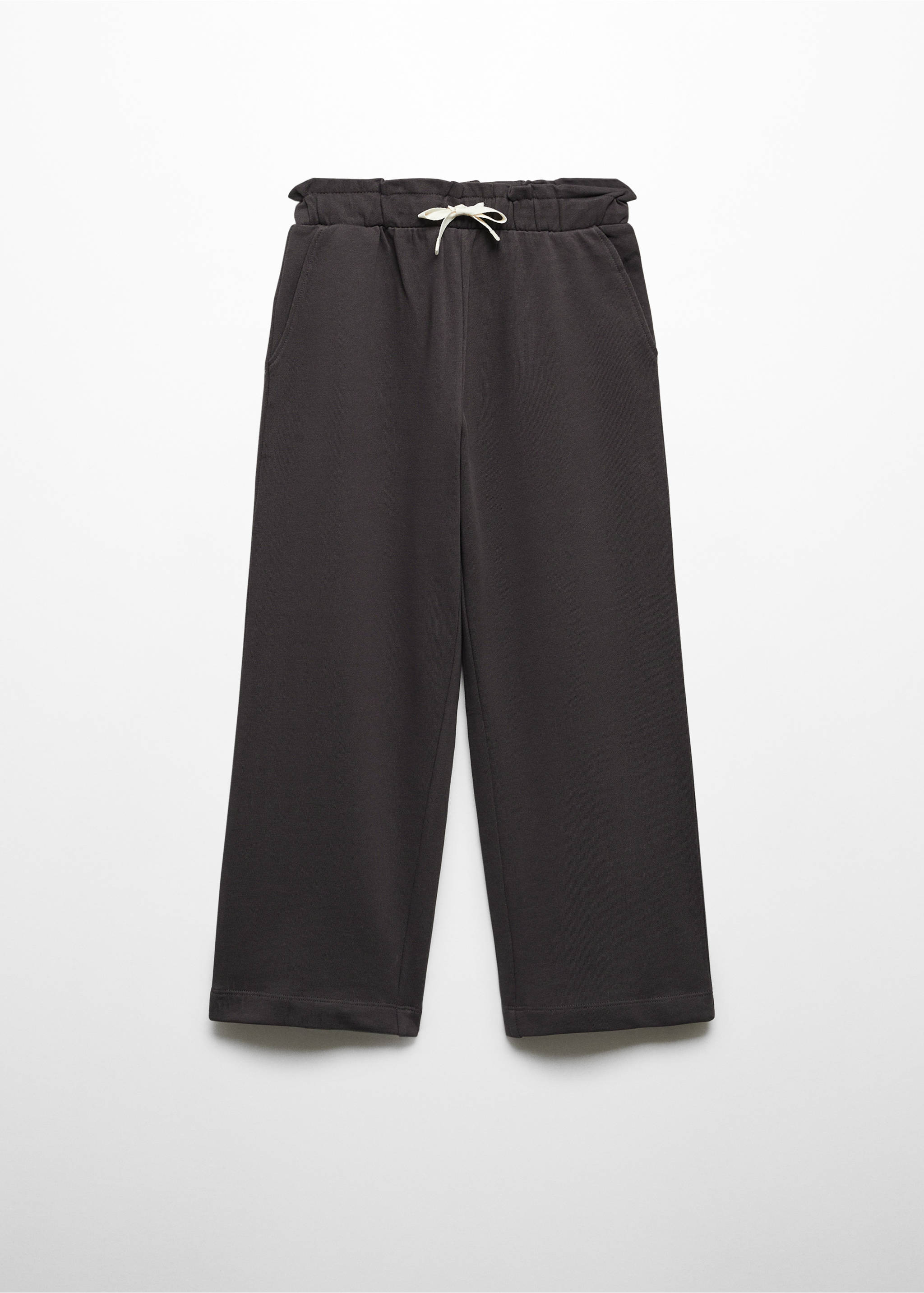 Cotton culotte trousers - Article without model, Charcoal. Ref: 67060663-00.