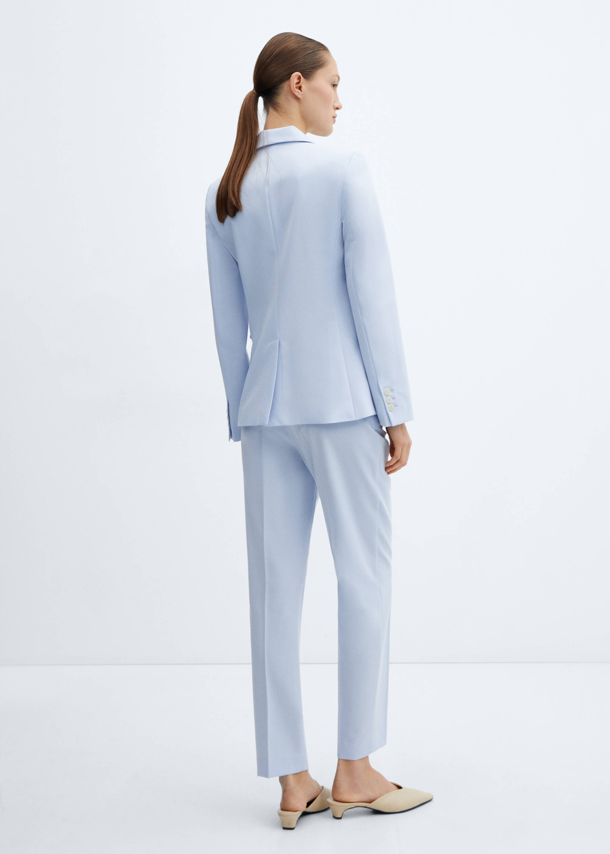 Pantalón recto traje - Reverso del artículo